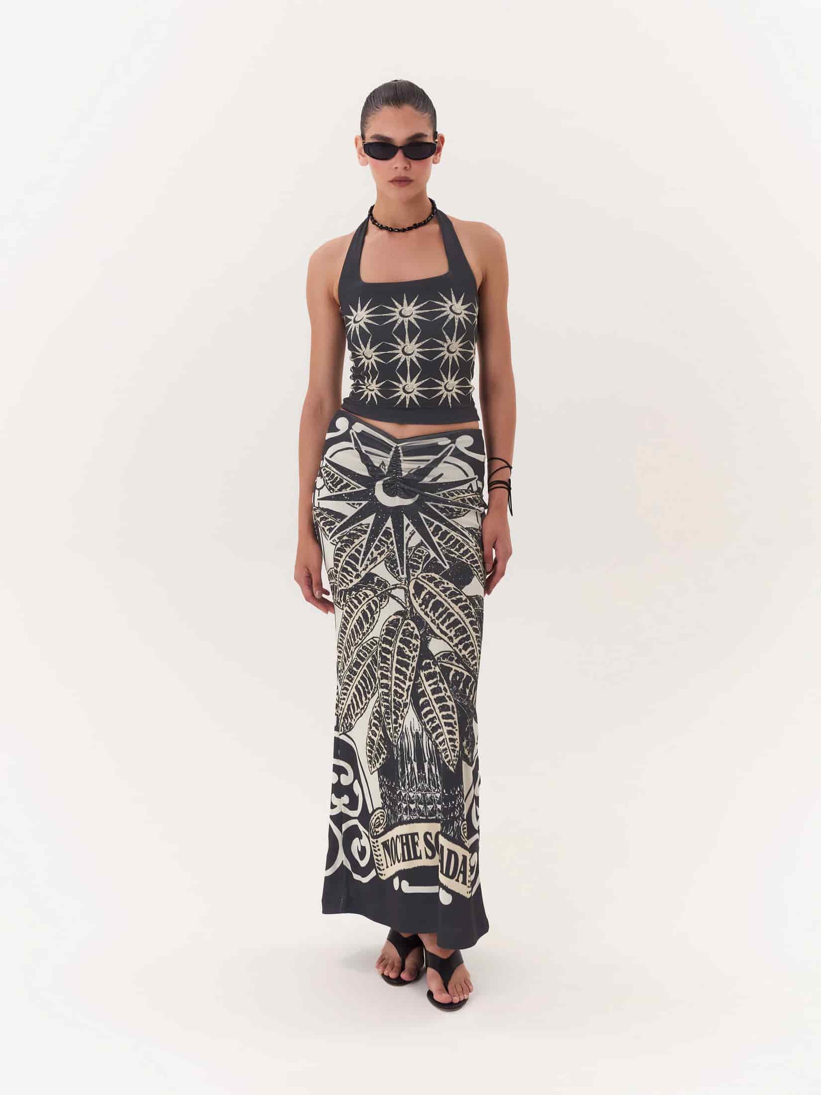 Halter Top Solar - Negro - miniatura 1