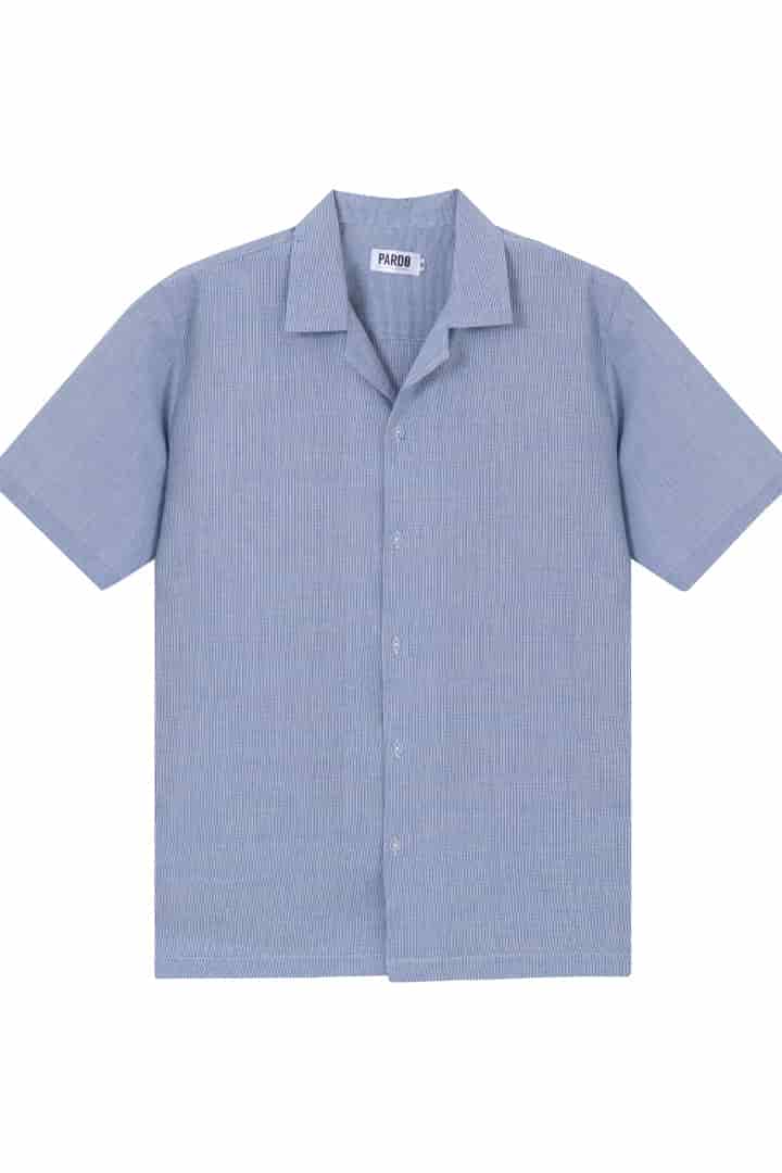 Camisa mini rayas azules - miniatura 2