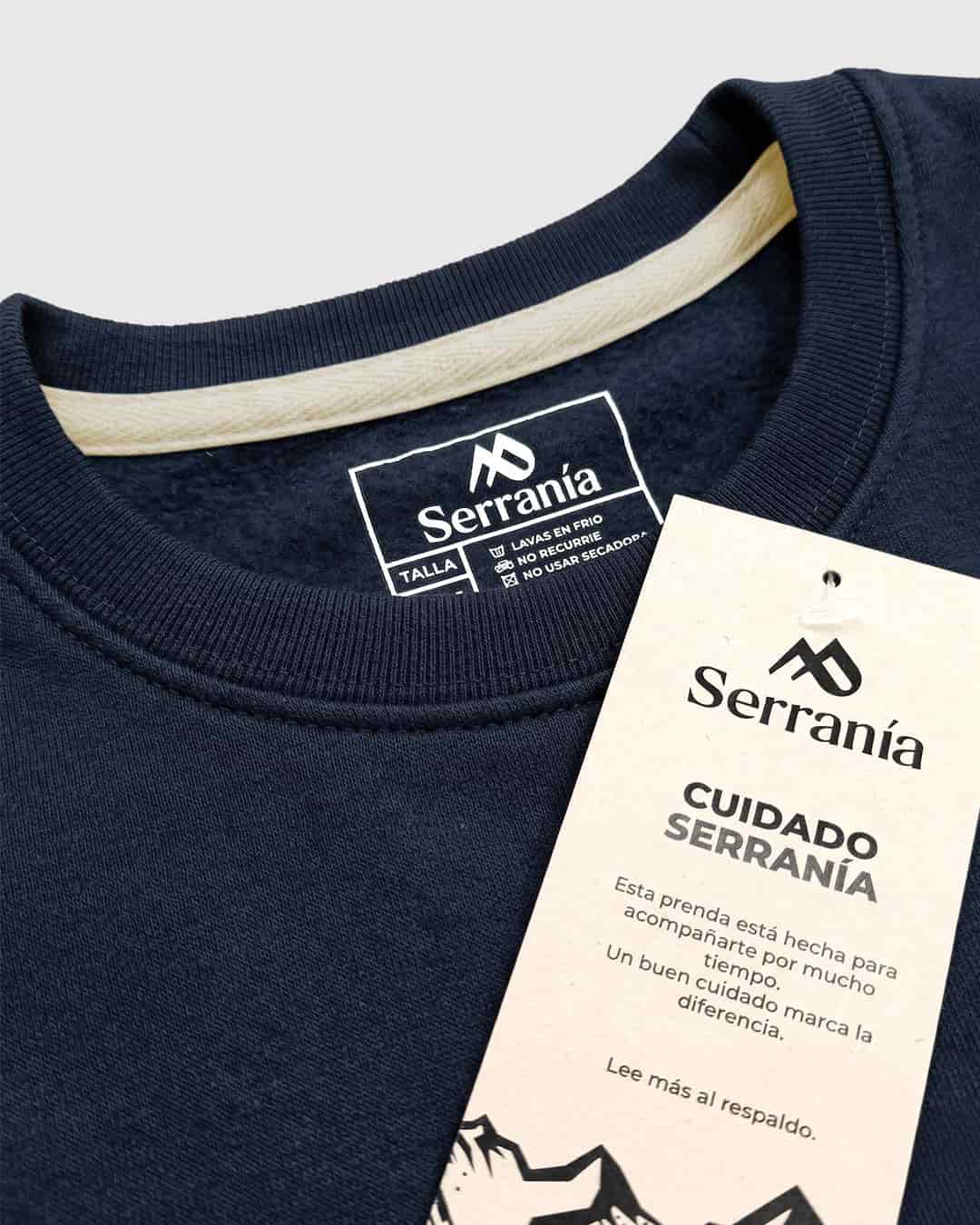 Buzo Unisex Azul Oxford  Colibrí Escudo - miniatura 3