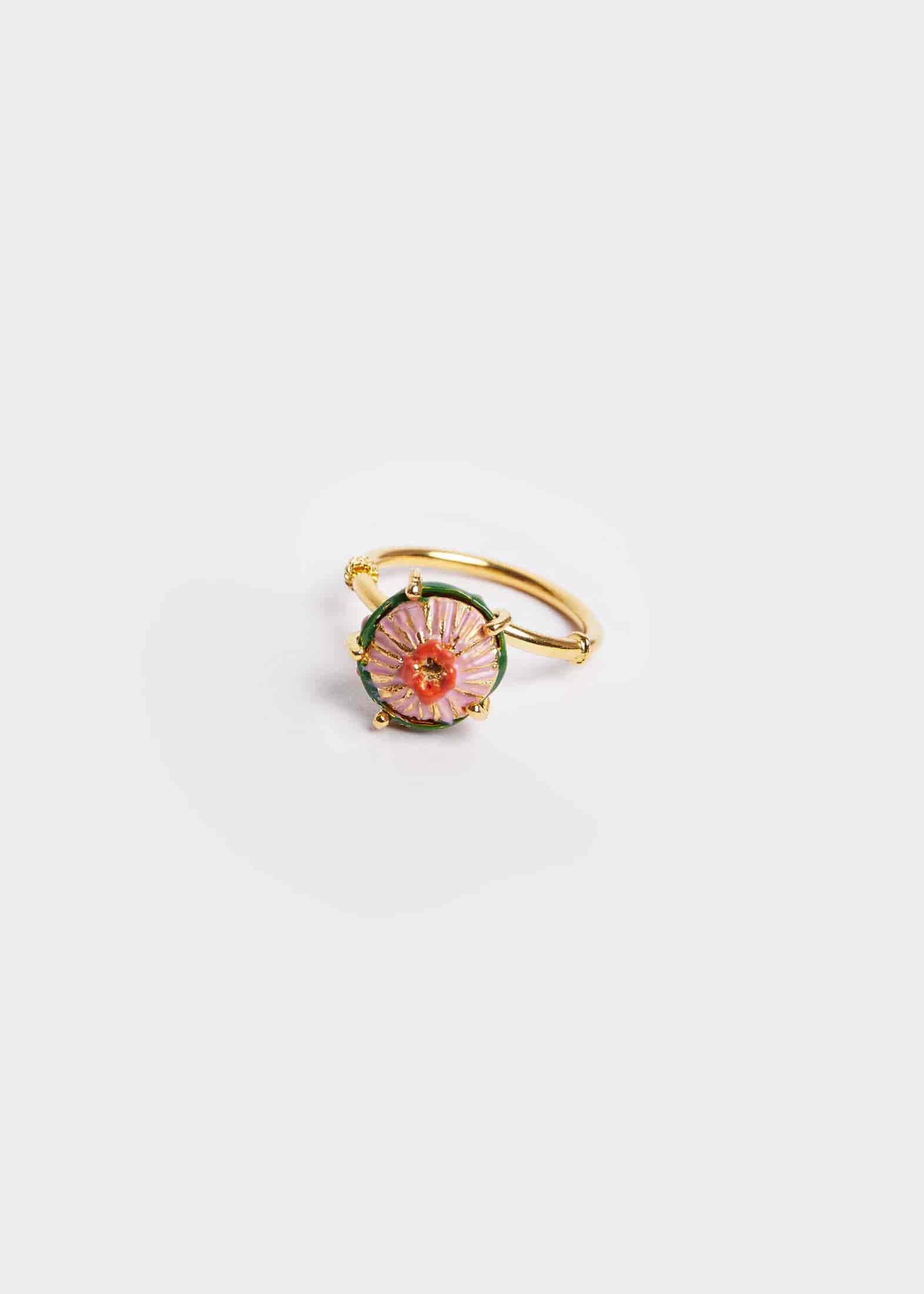 Anillo sombrerito mini verde lila - miniatura 2