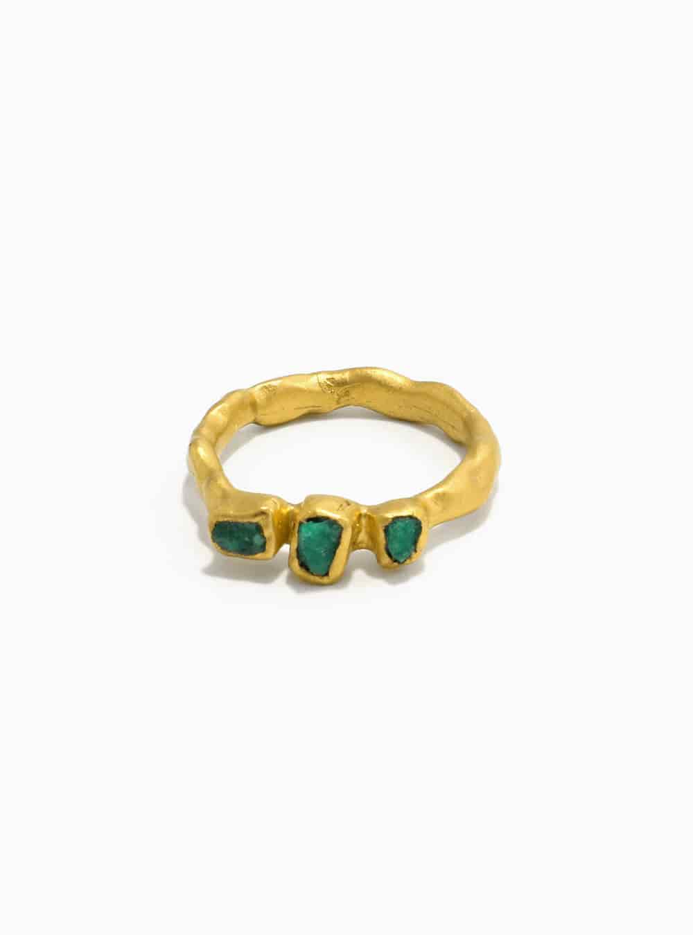 Maya 3 Stones Ring - miniatura 1