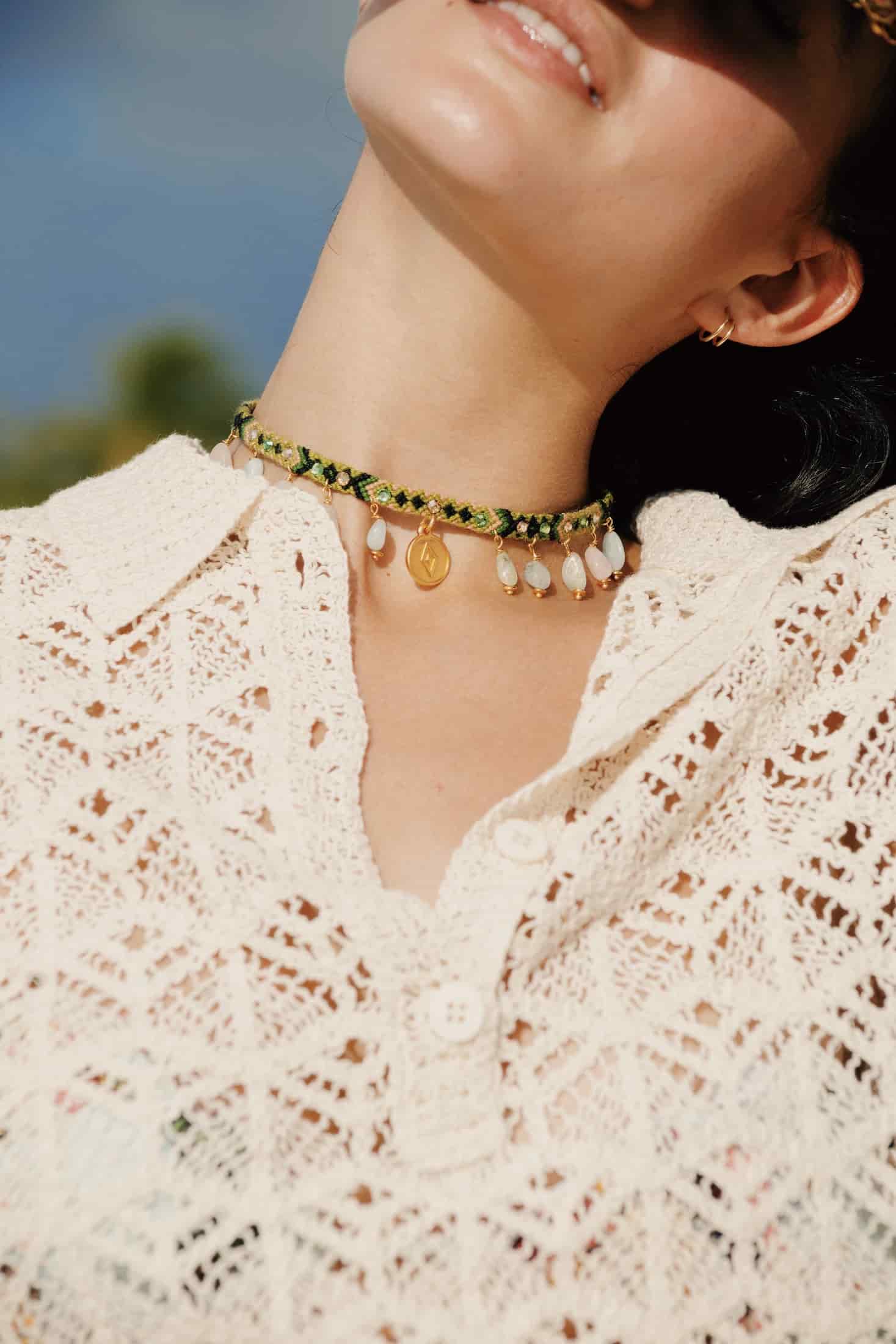 Choker Wayuu Kalepsu | Nature Green - miniatura 5