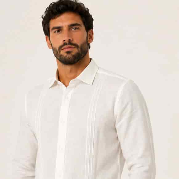 GUAYABERA ML 100% LINO HOMBRE - miniatura 3