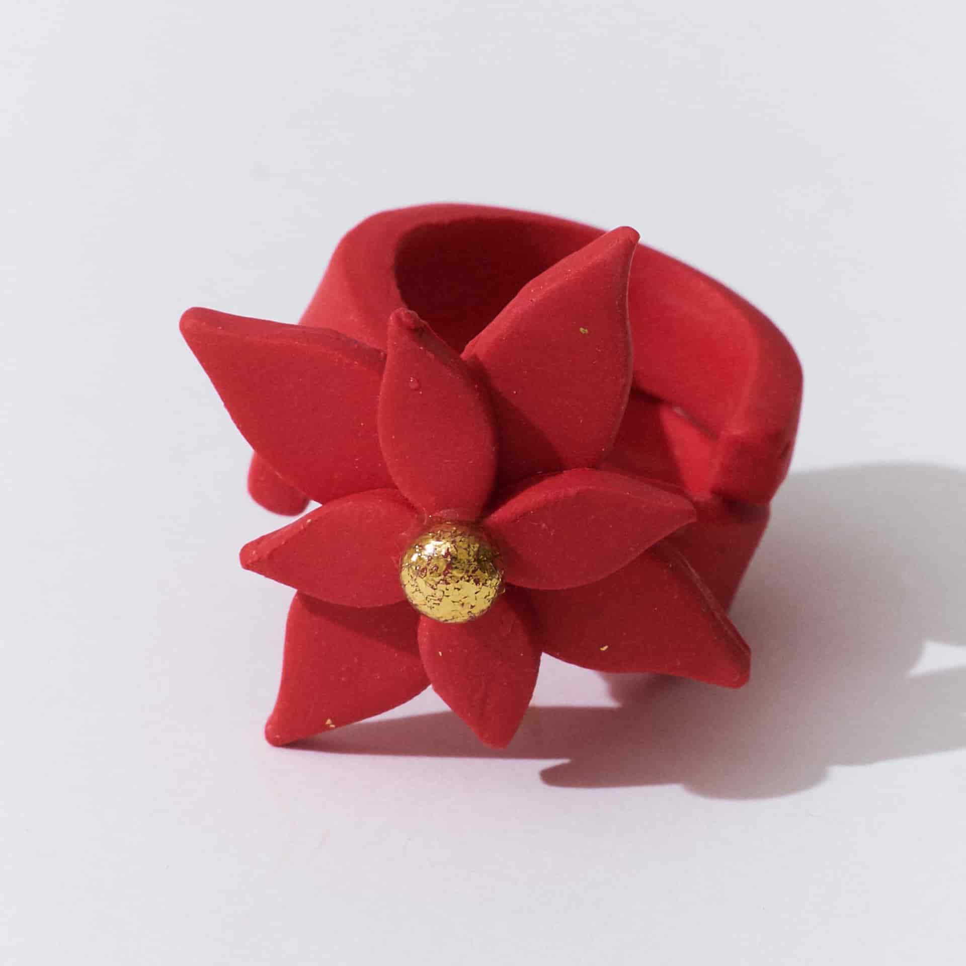 Anillo Flor de Navidad Mini - miniatura 4