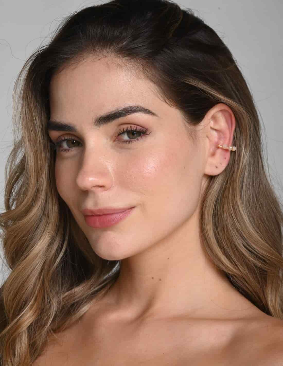 Ear Cuff Jazmin Beige - miniatura 2
