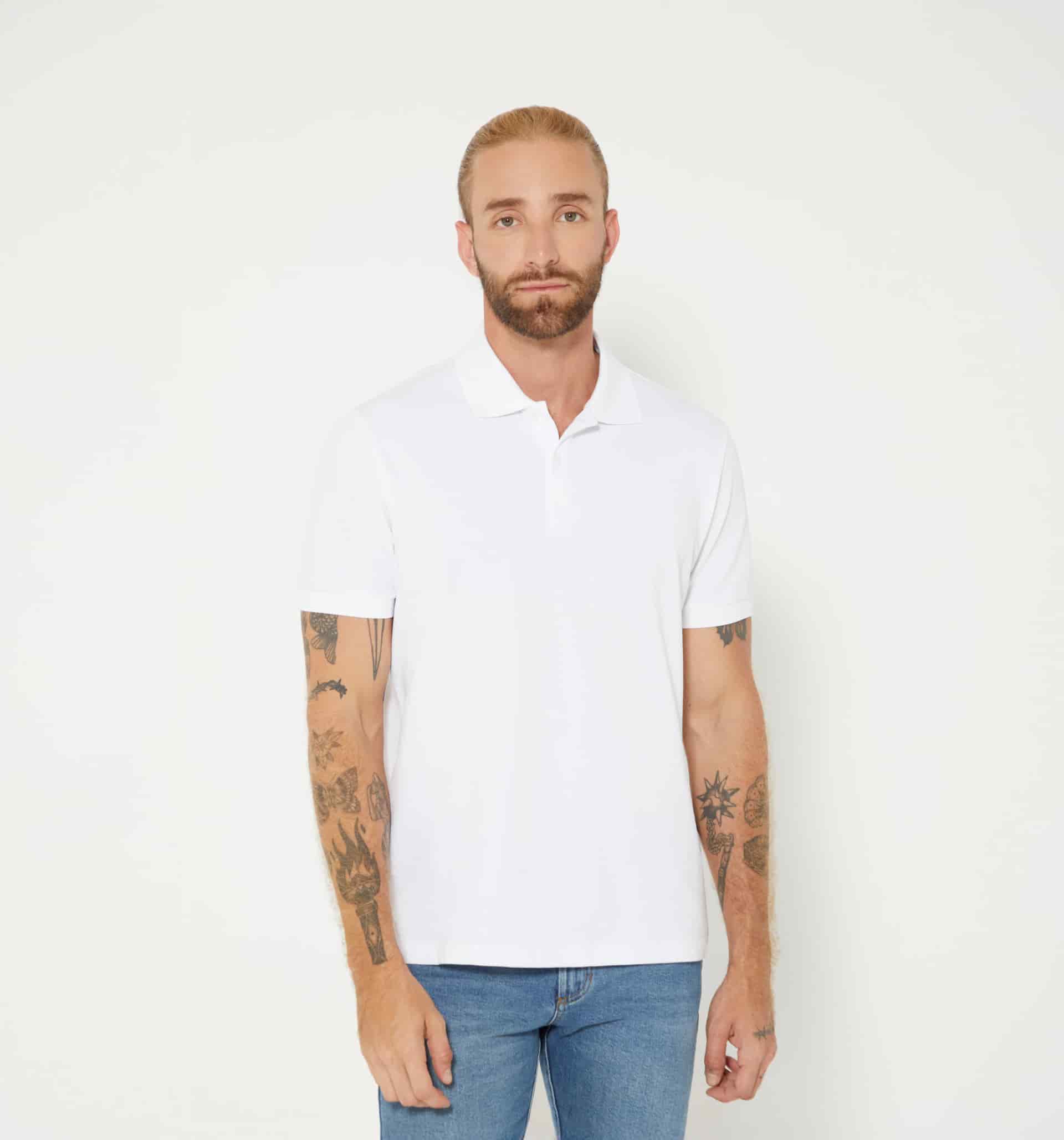 Polo básico para hombre slim fit - miniatura 1
