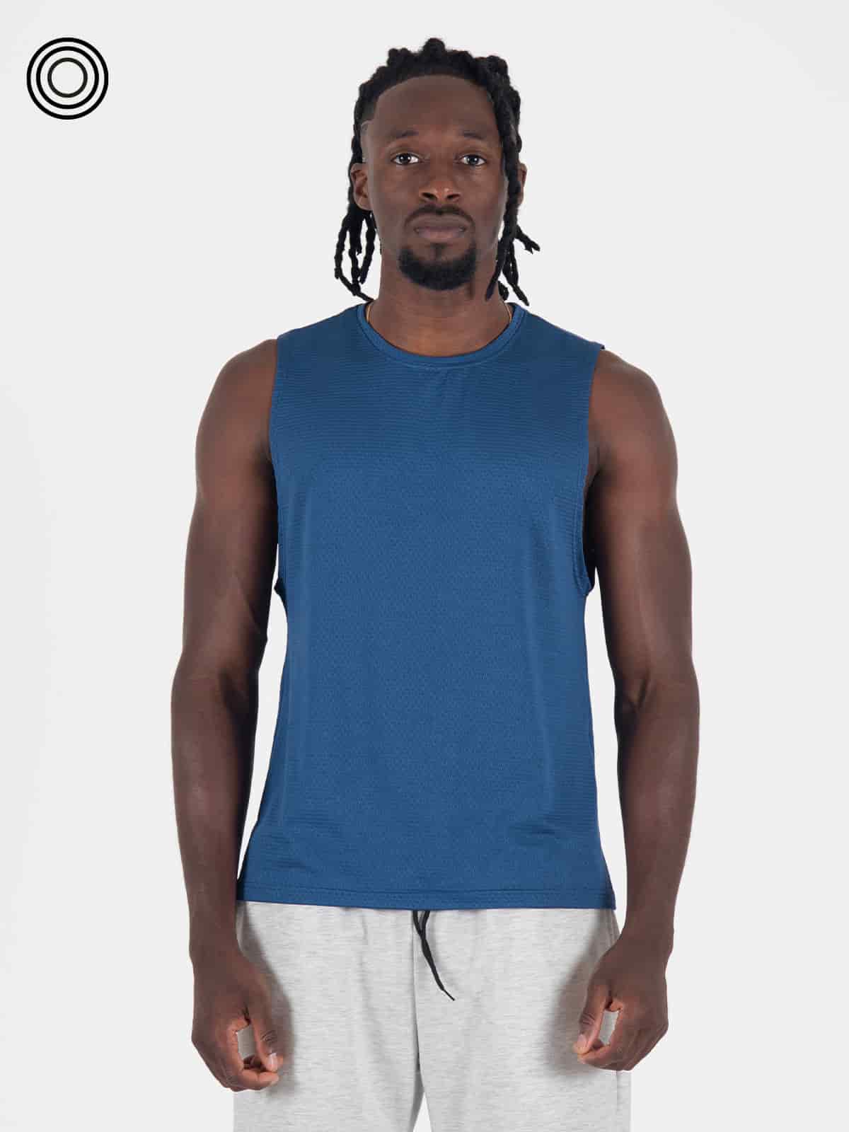 camisilla hombre panal azul rey - miniatura 1