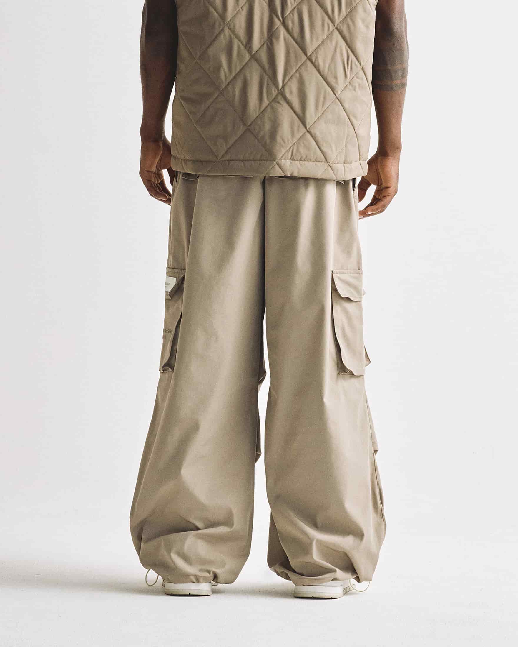 Basics Parachute V2 Cargo Pants Cream - miniatura 14