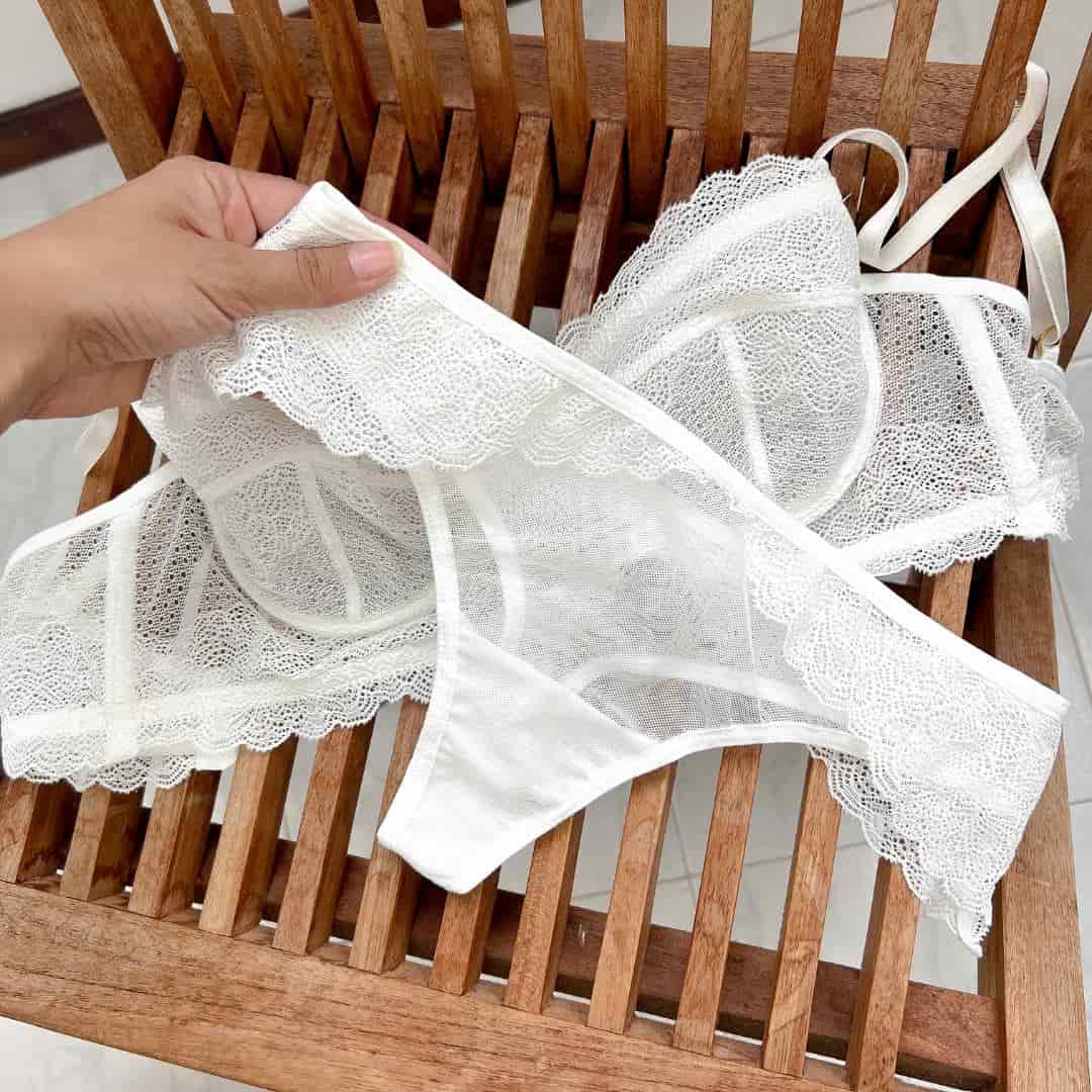 Tanga en tul con encaje - Tamara - miniatura 5
