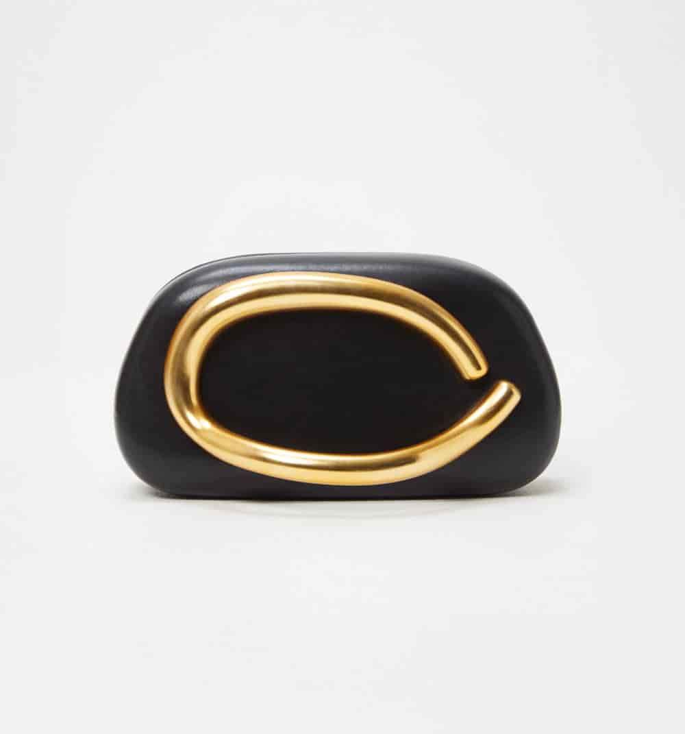 Clutch con adorno dorado - miniatura 1