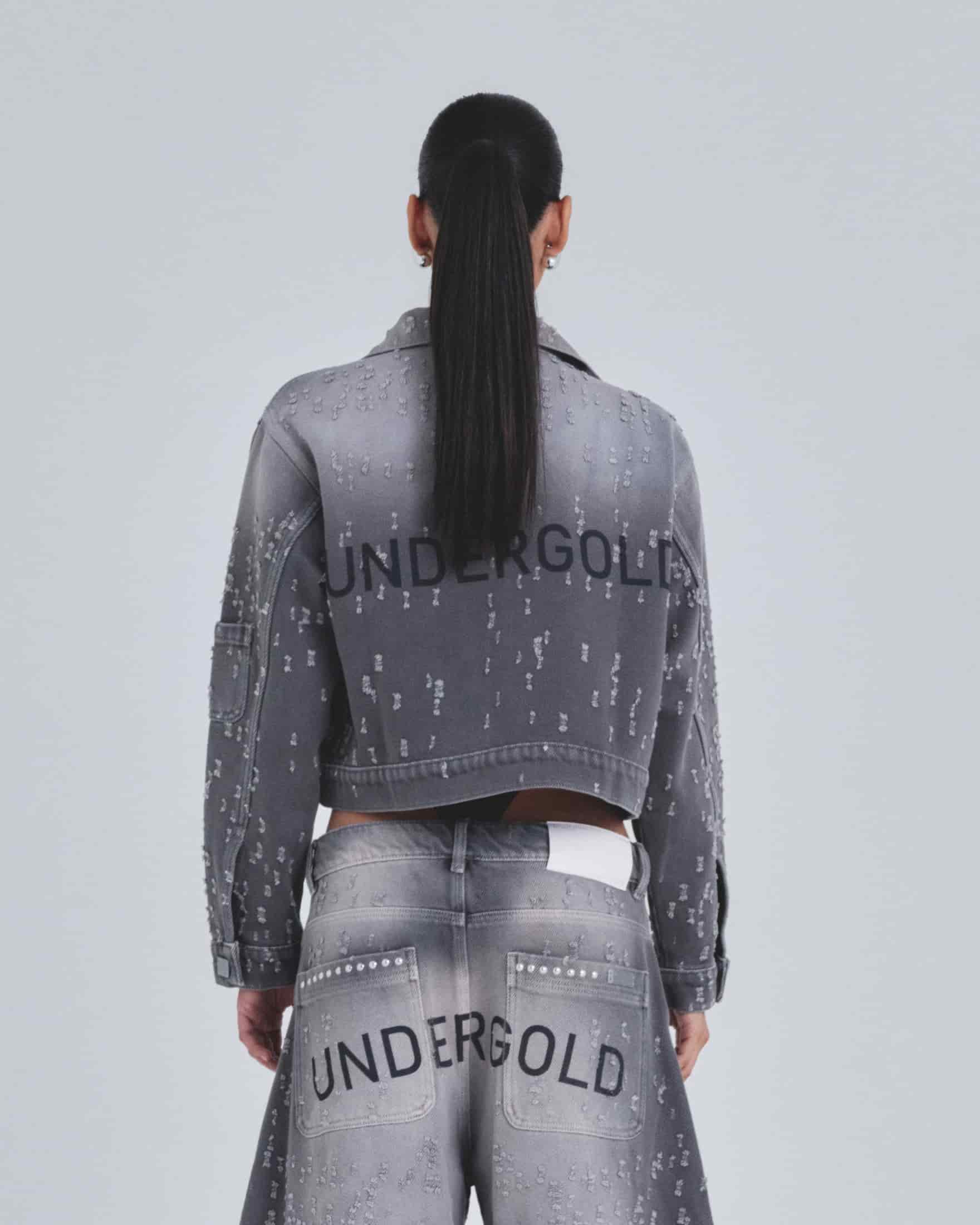 W Holy State UNDRGLD Ripped Jacket Washed Gray - miniatura 7