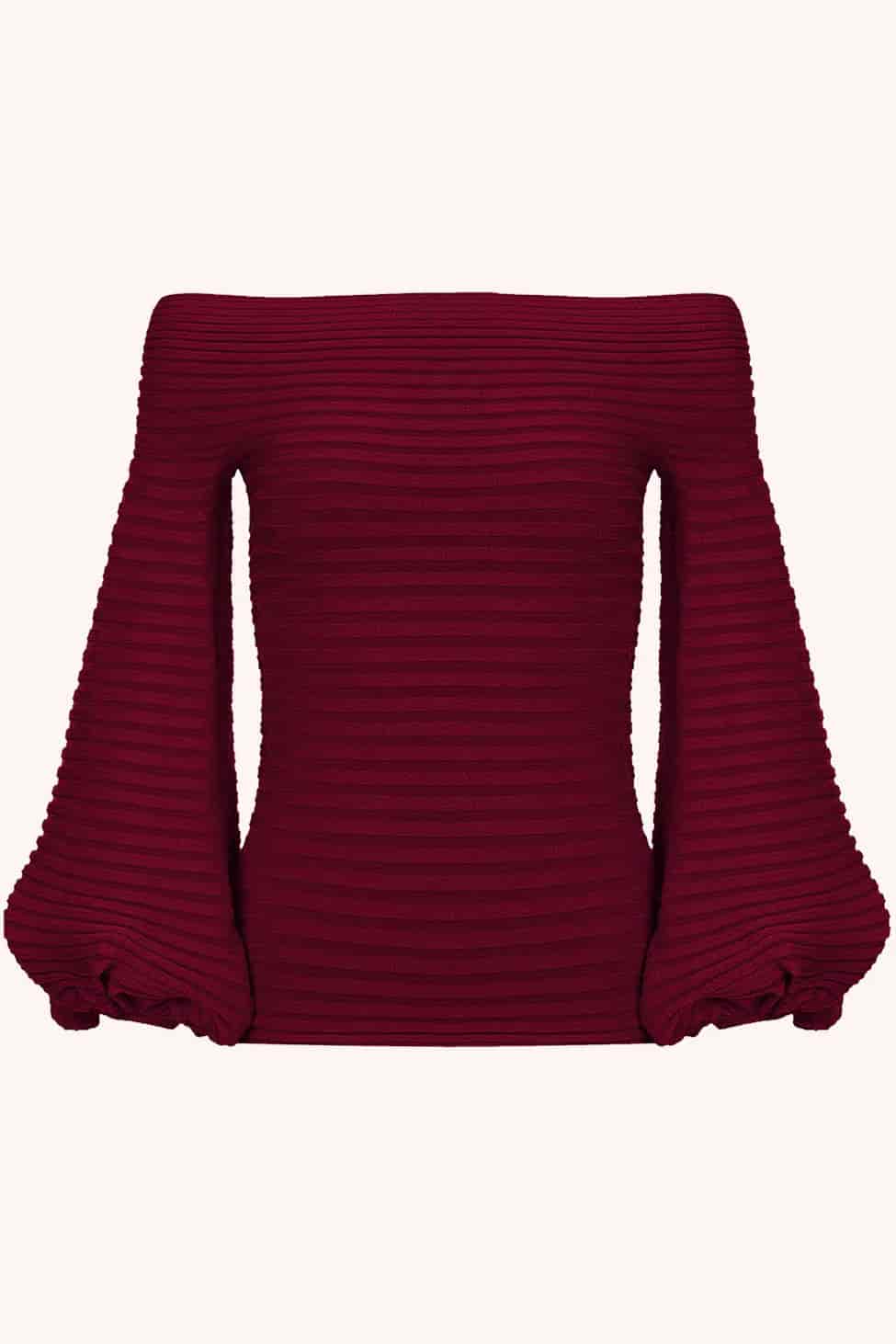 Conde Ribbed Blouse - miniatura 1