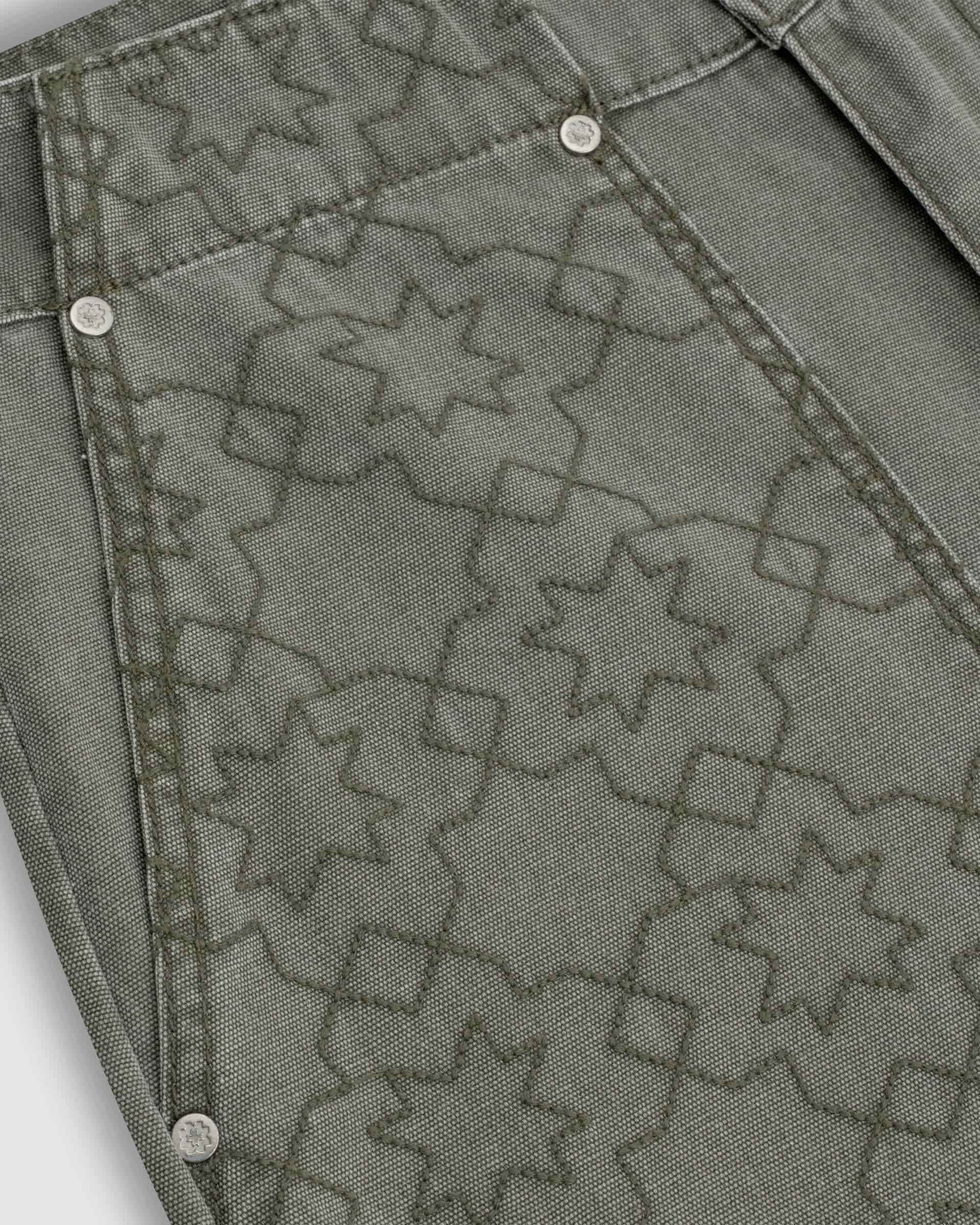 Wide Fit Chore Pants - Verde Oliva - miniatura 5
