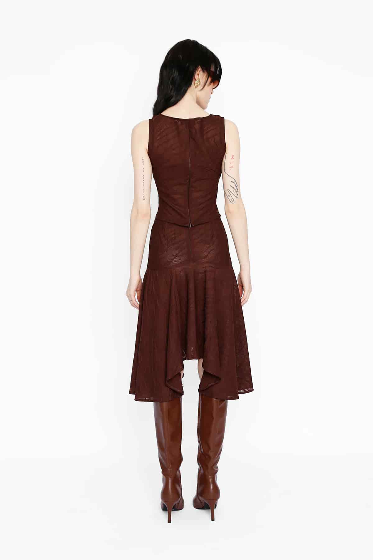 Lovers Tank Top in Brown - miniatura 2