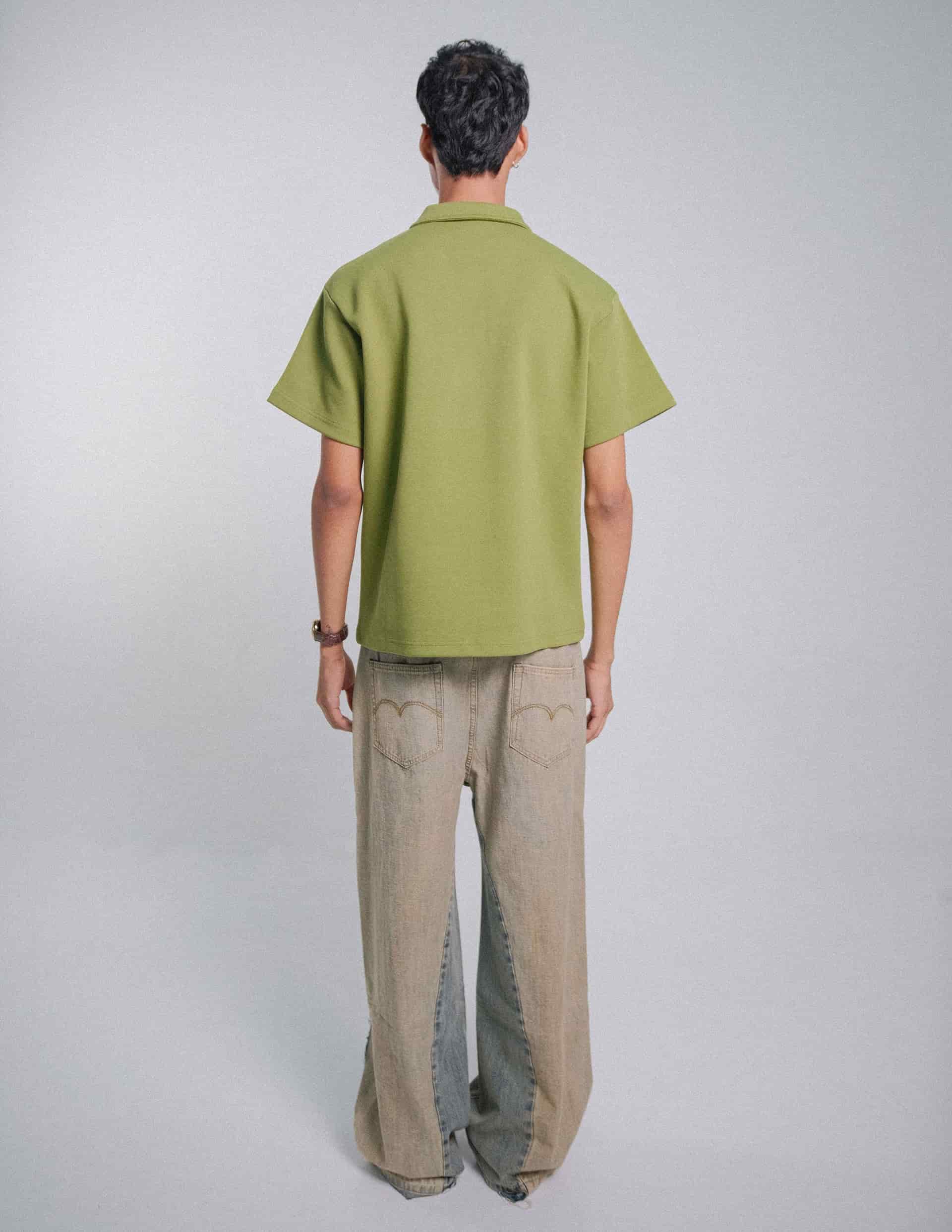 Camisa Polo Tarde y te verde oliva - miniatura 4