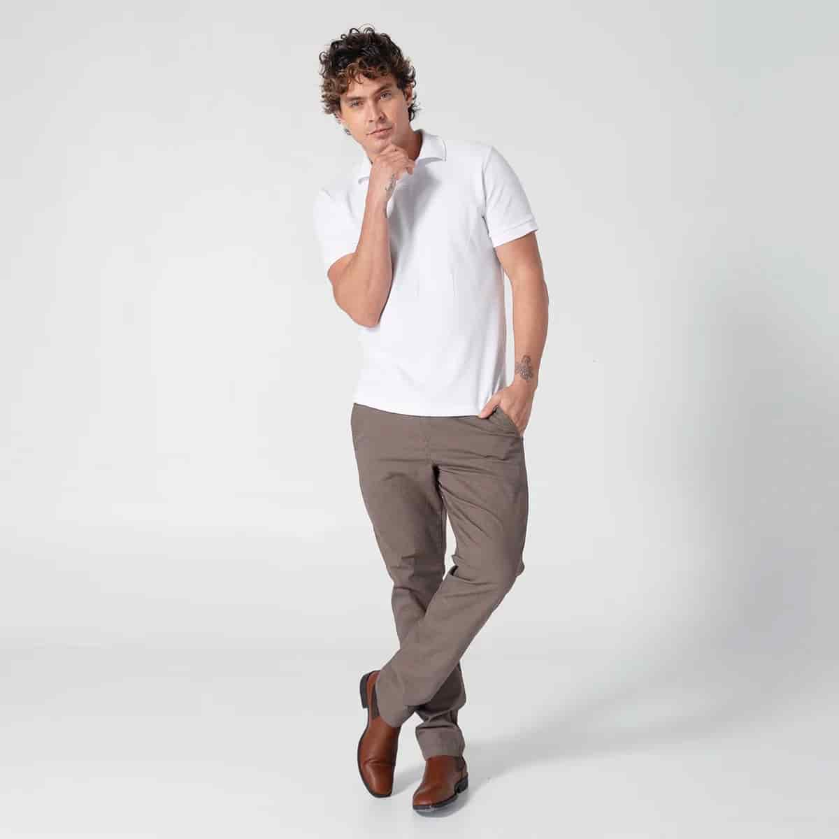 Camiseta Polo Slim Sombra - miniatura 2