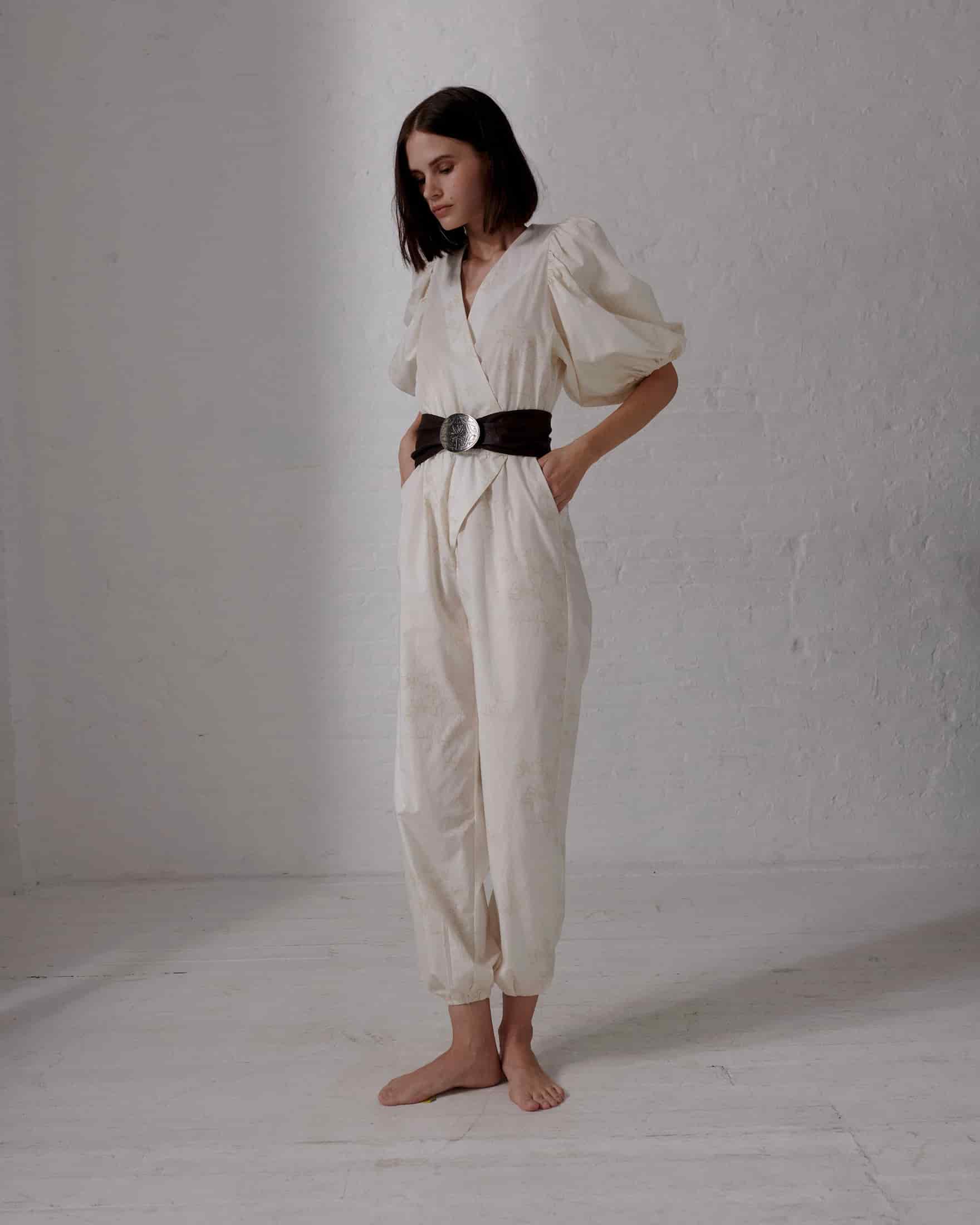 Guayacan Cotton Bio Jumpsuit / Ivory - miniatura 4