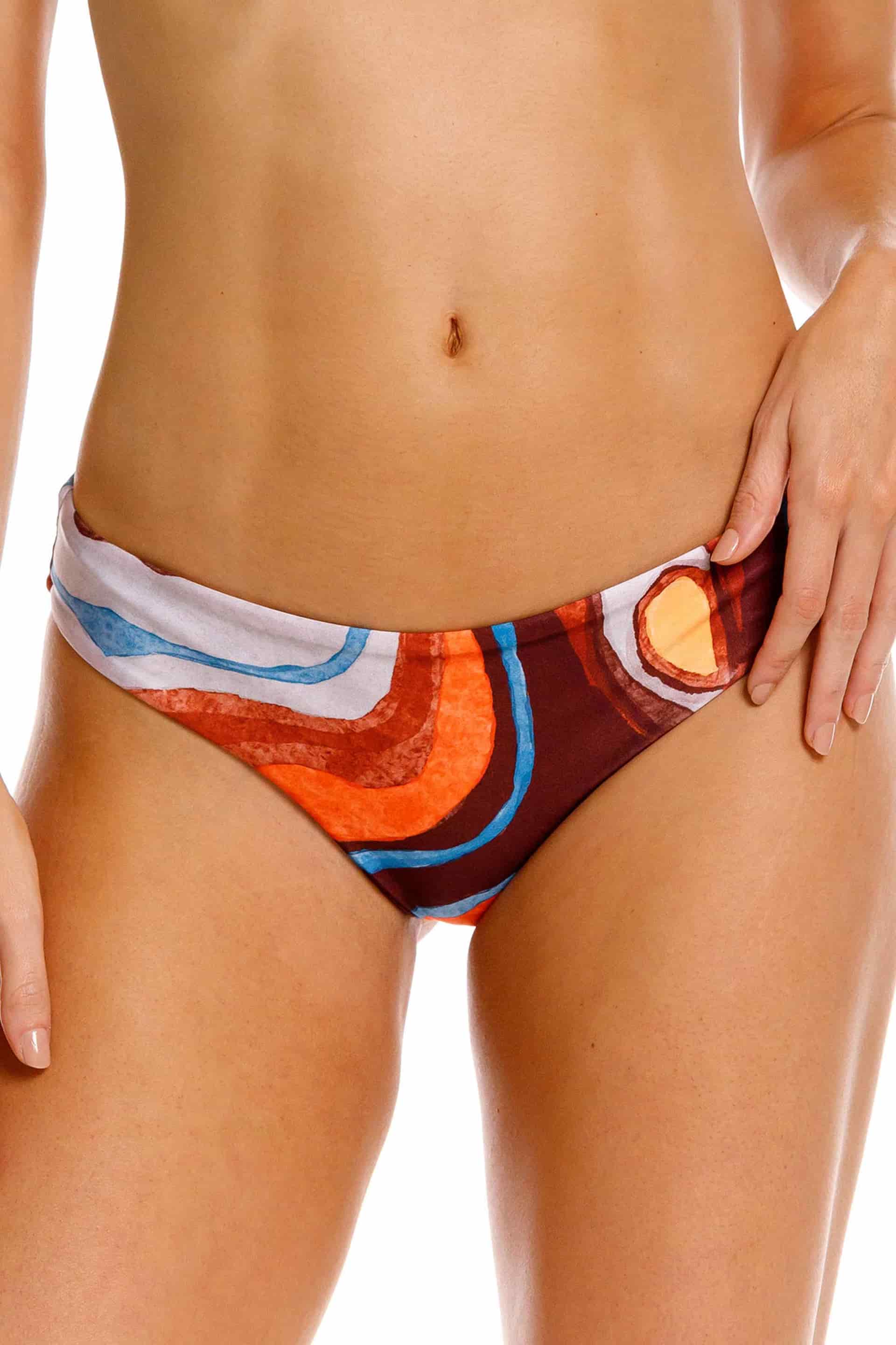 Panty Clásico de Bikini Nébula Marrón - miniatura 2