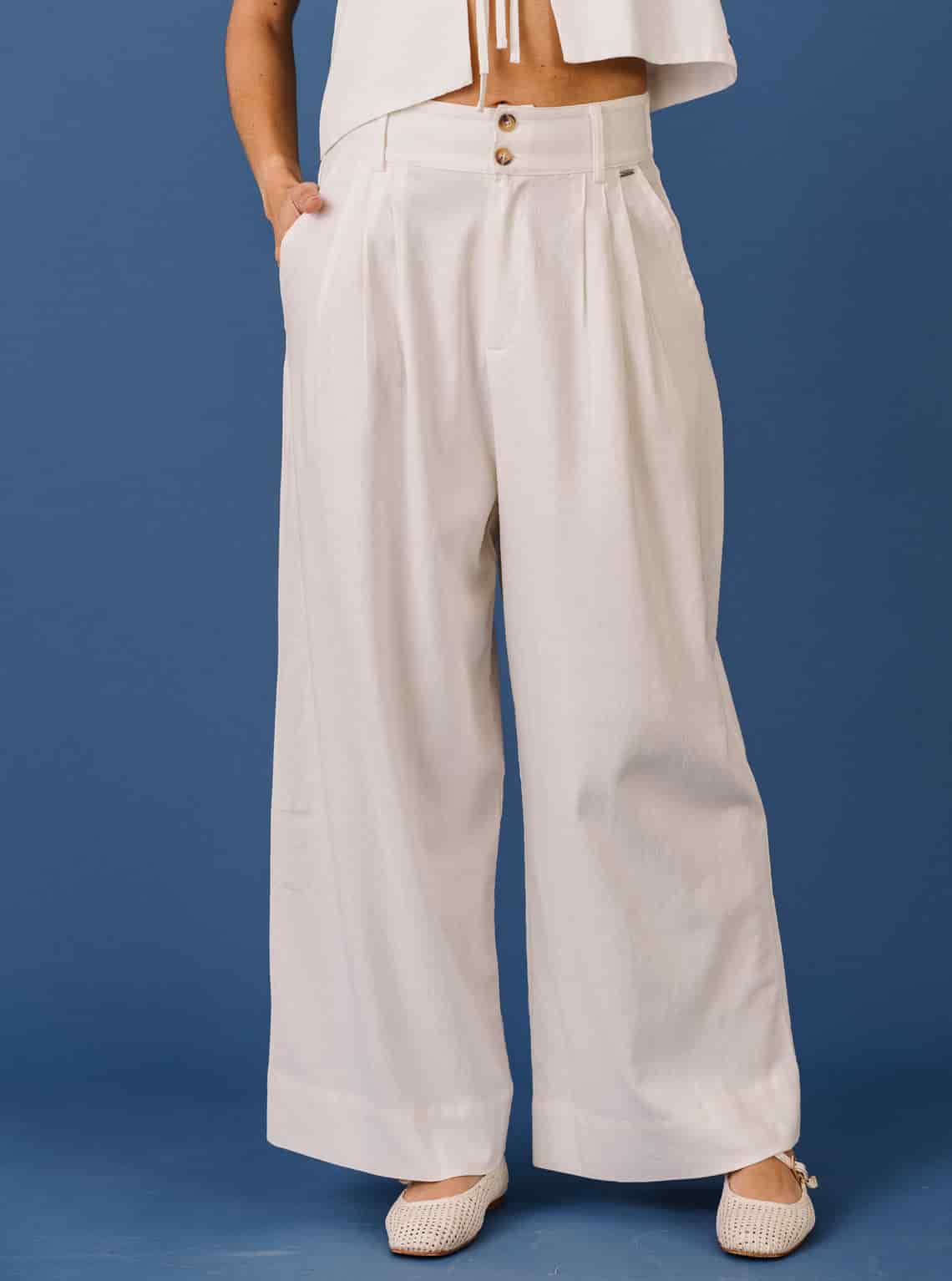 PANTALÓN CANVAS IVORY - miniatura 6
