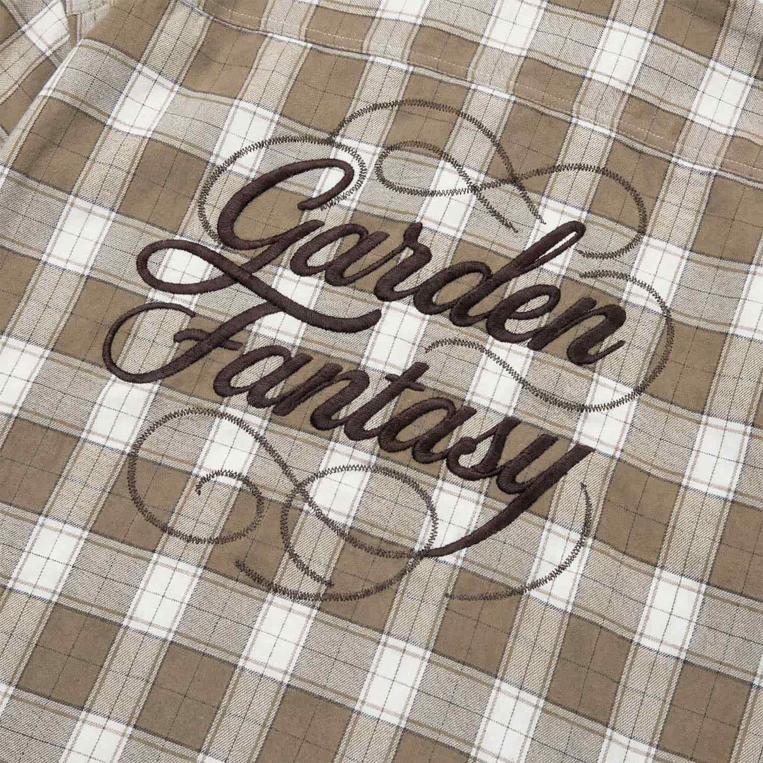 Garden Plaid Shirt - Cream - miniatura 4