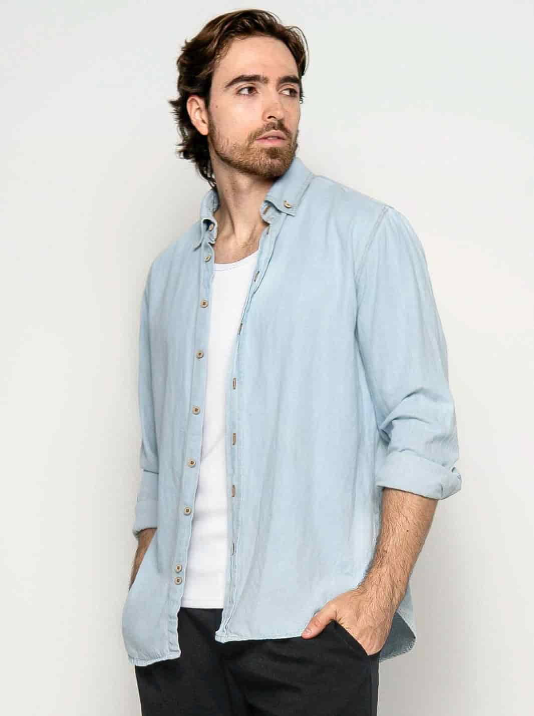 CAMISA EN DENIM DE ALTA RESISTENCIA - miniatura 1