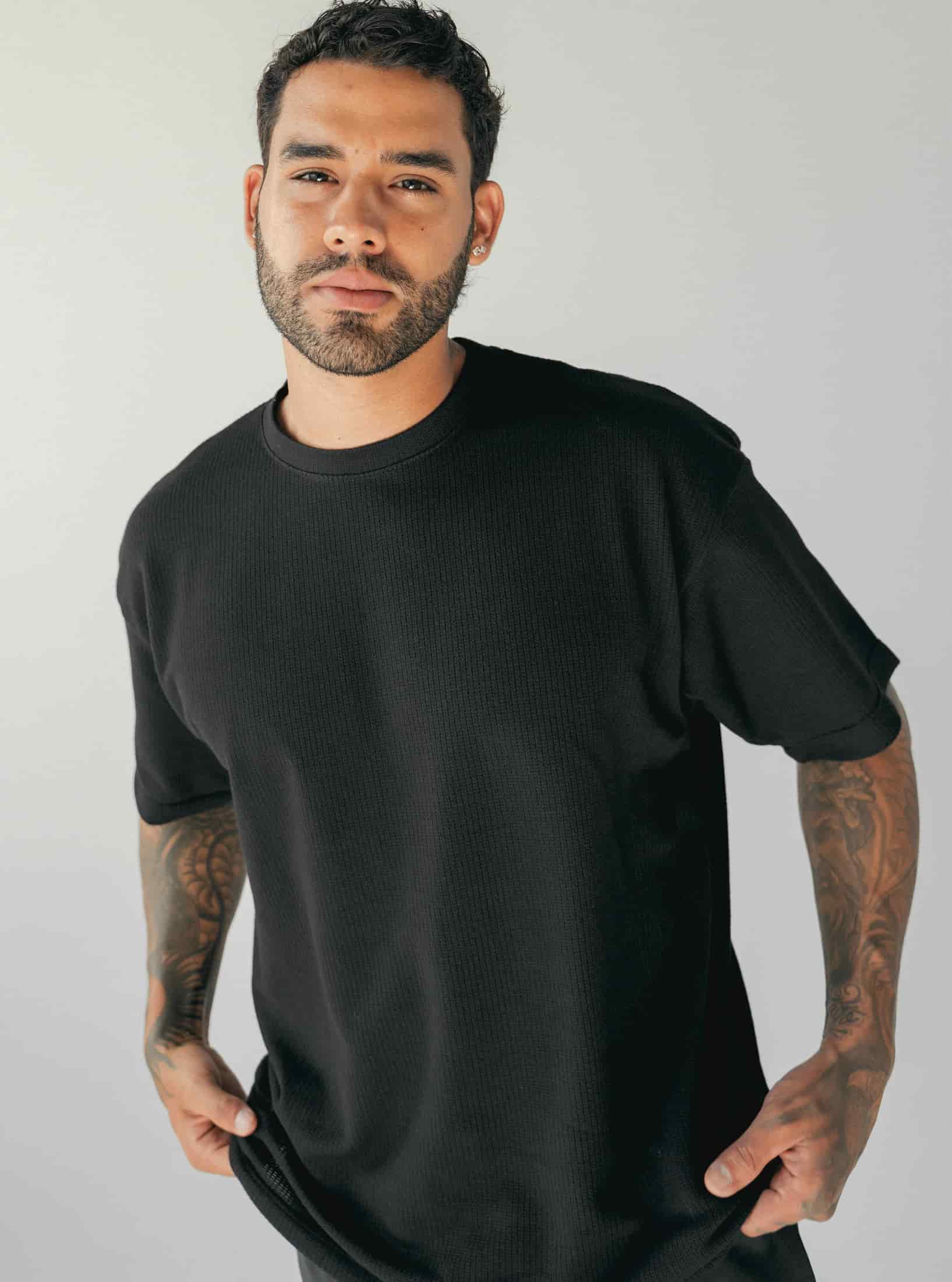 Grid Tee Black - miniatura 1