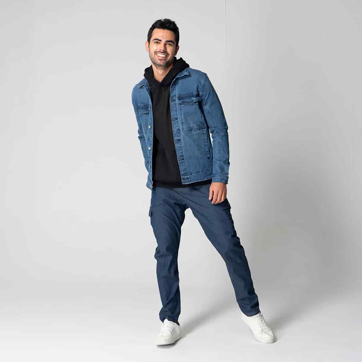 Chaqueta Denim Slim Dobby - miniatura 10