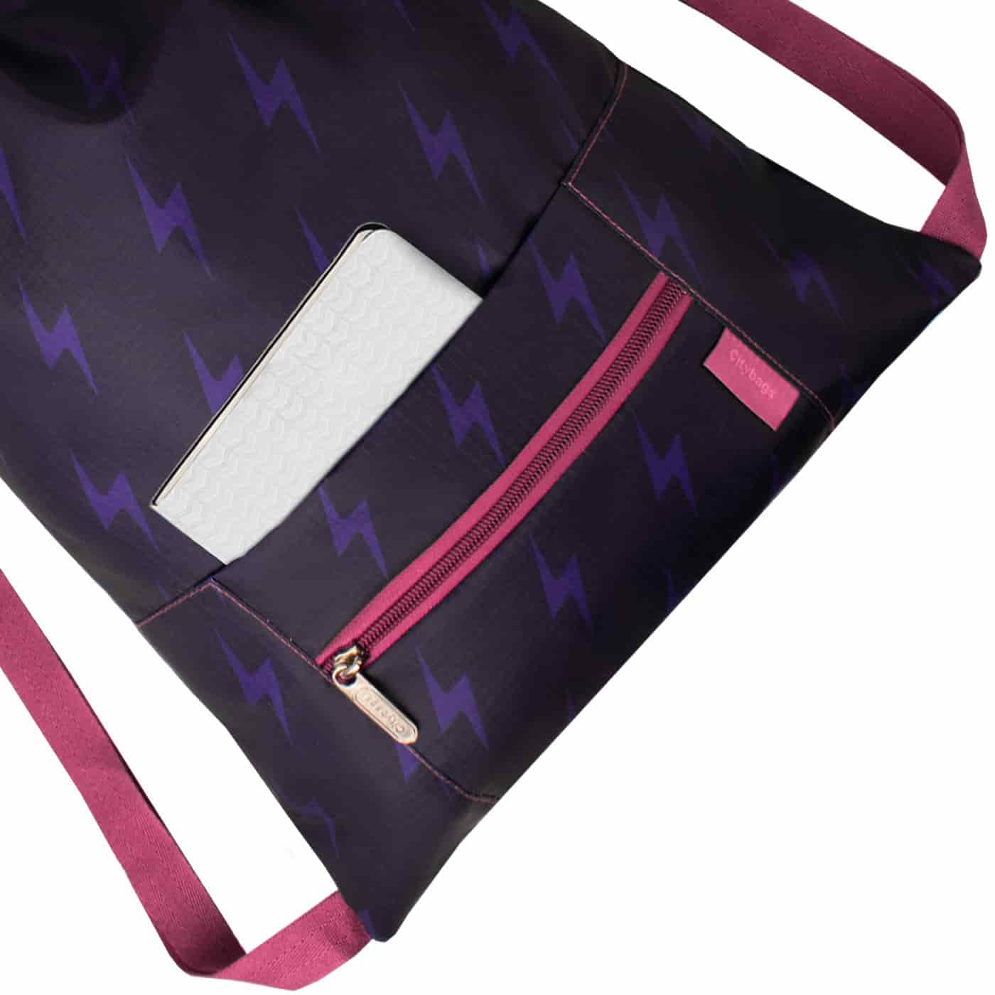 Tula Plegable ULTRA Estampado Flash Citybags Multicolor - miniatura 4