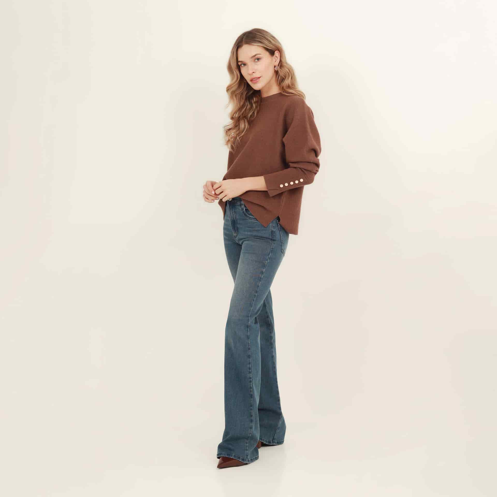 Jean Muse tiro bota flare - miniatura 1