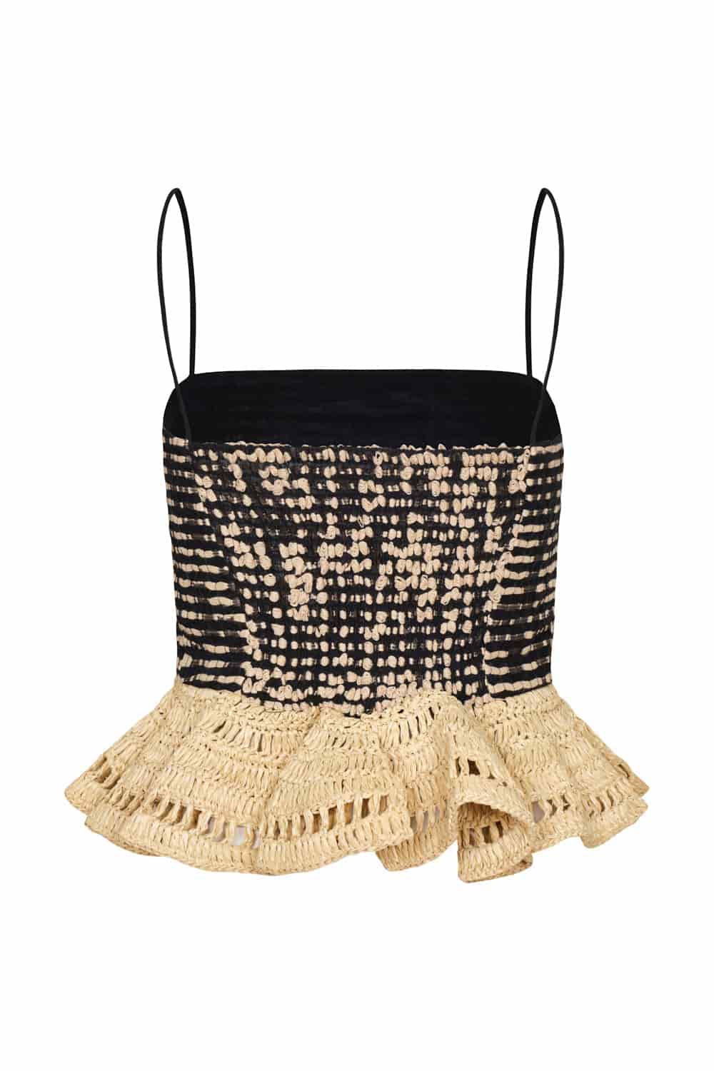 Crop top Mompox crema negro - miniatura 4