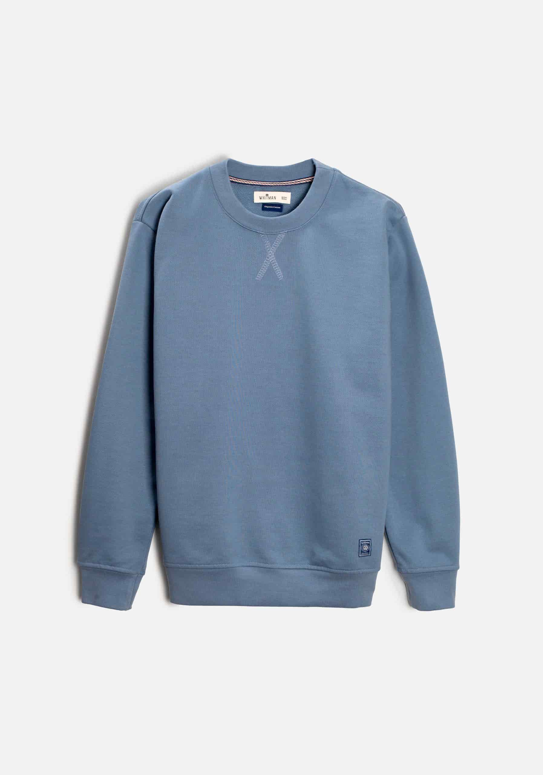Buzo H Crew Neck Unicolor Azul Claro - miniatura 1