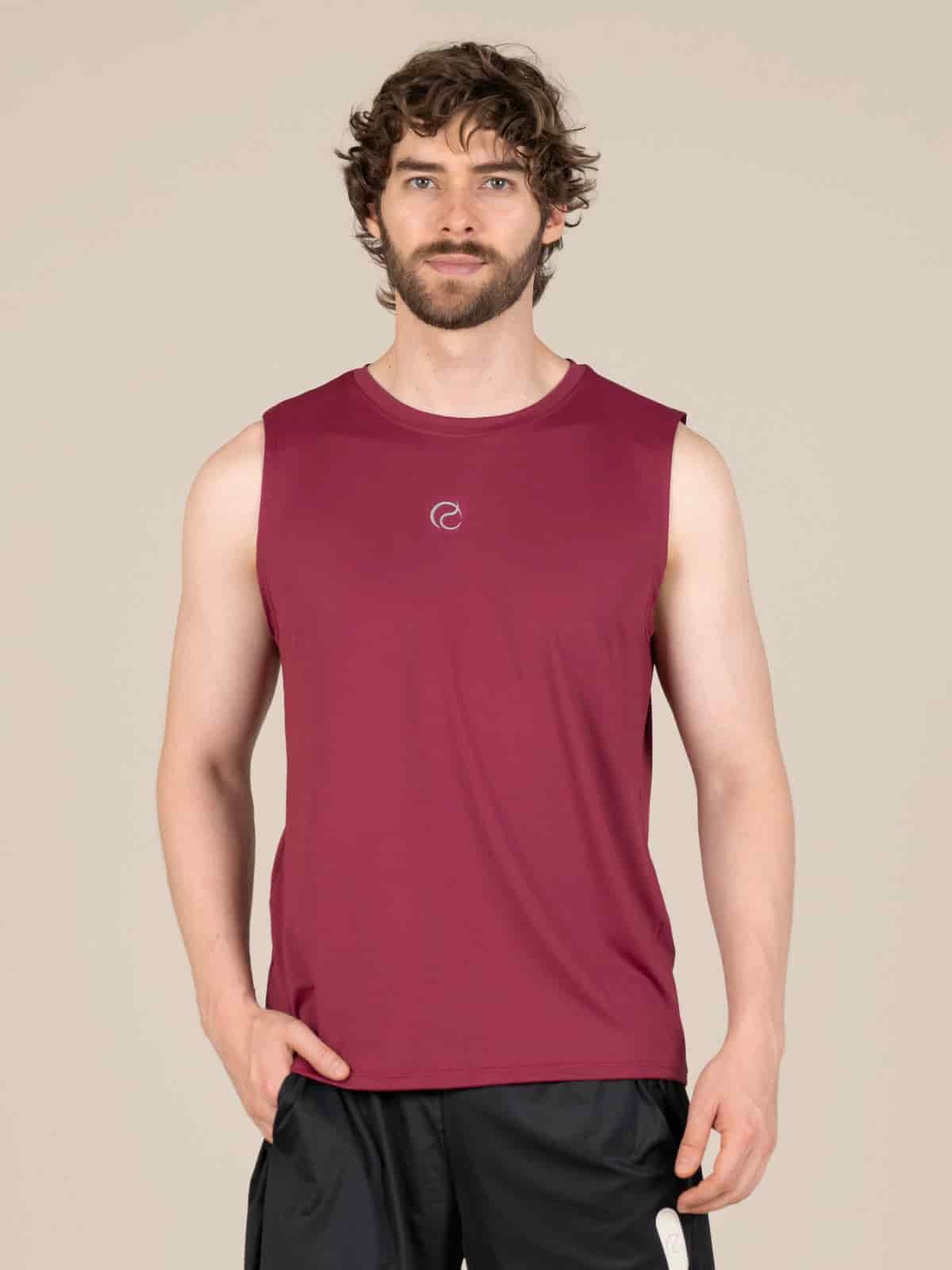 Camisilla hombre juno ibiza vino - miniatura 1