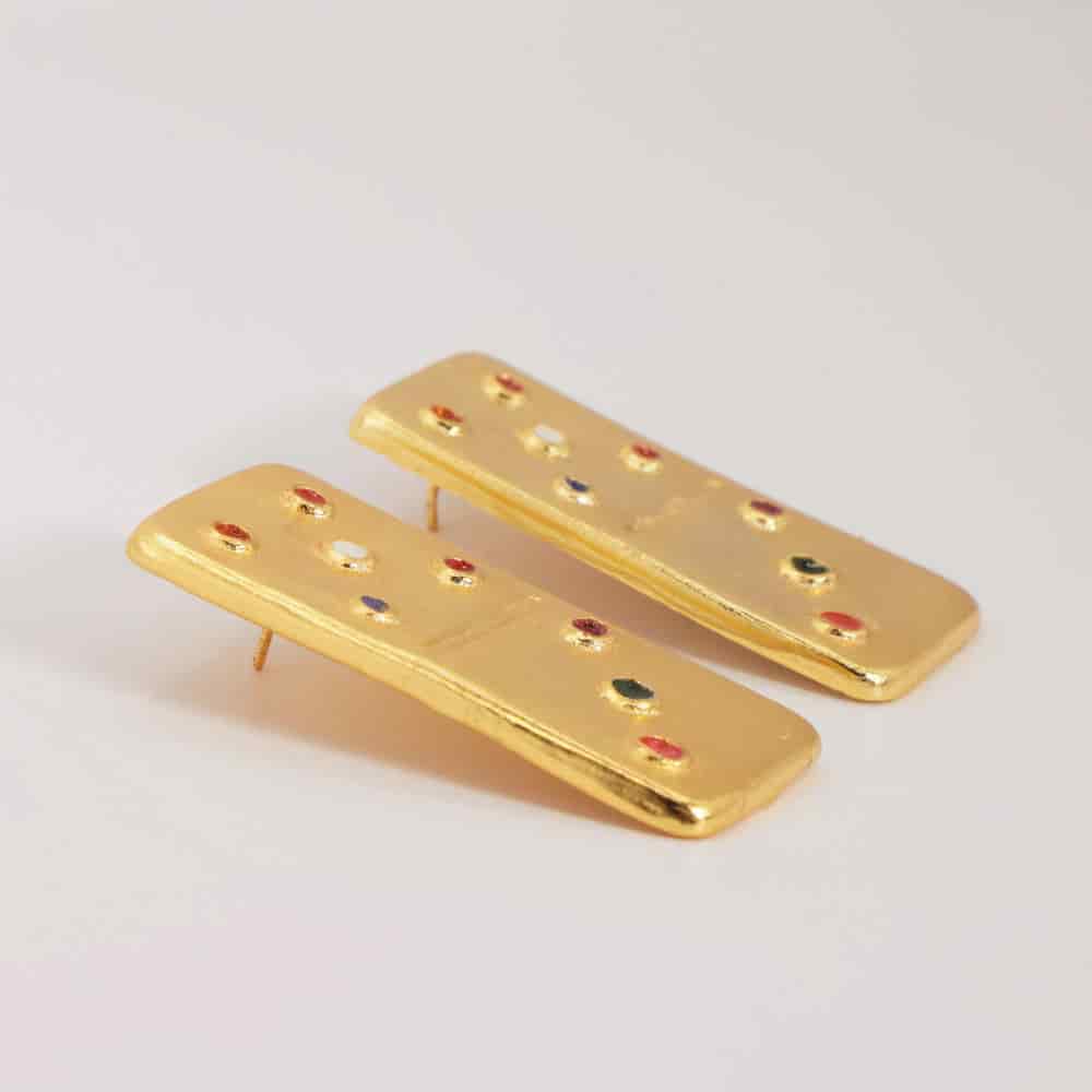 Aretes Dominó Medium - miniatura 3