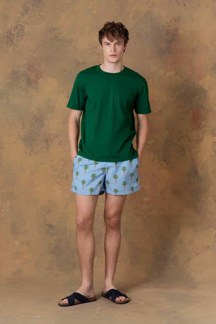 Men's cotton t-shirt orfeo green - miniatura 1