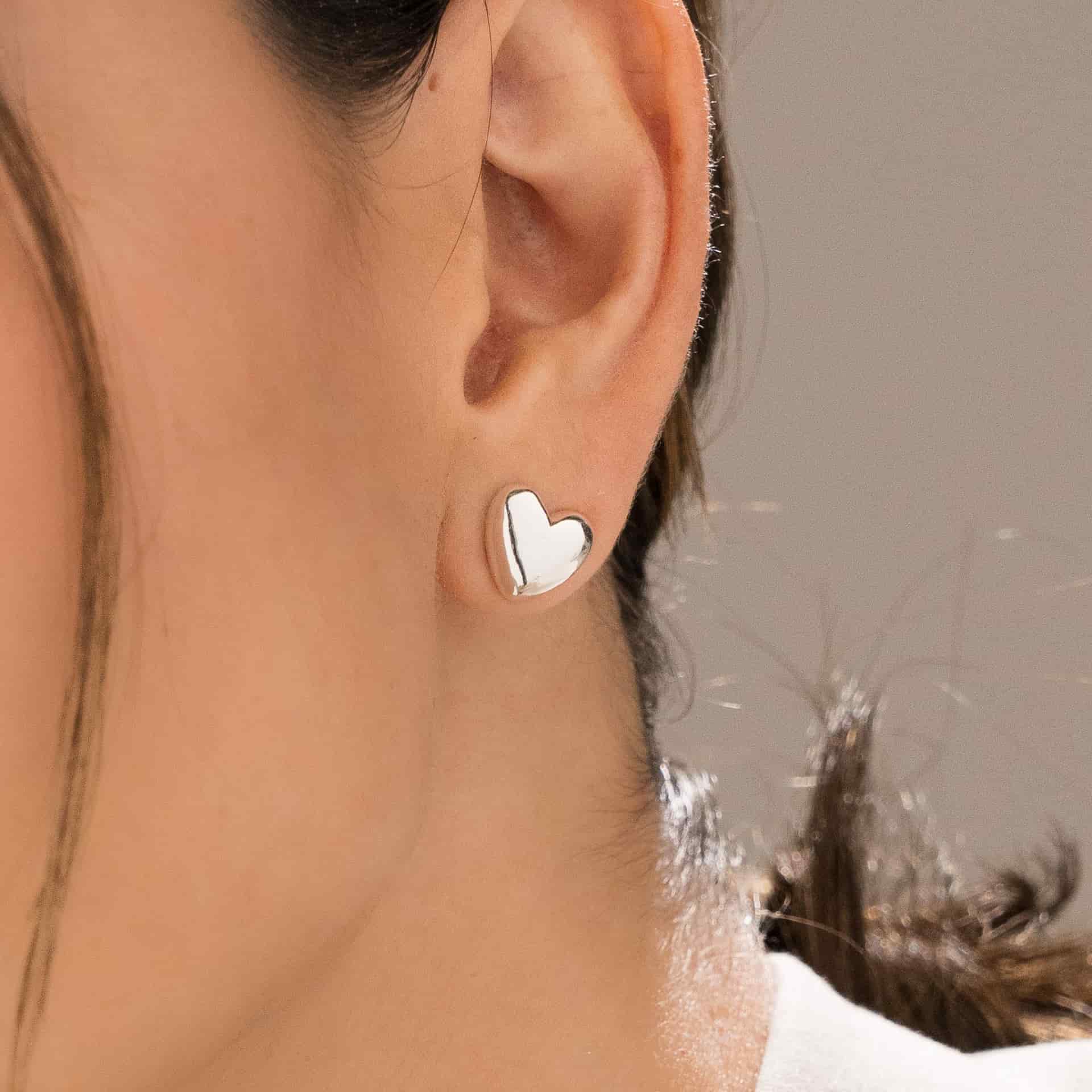 Aretes Corazón Mini Chunky - miniatura 2