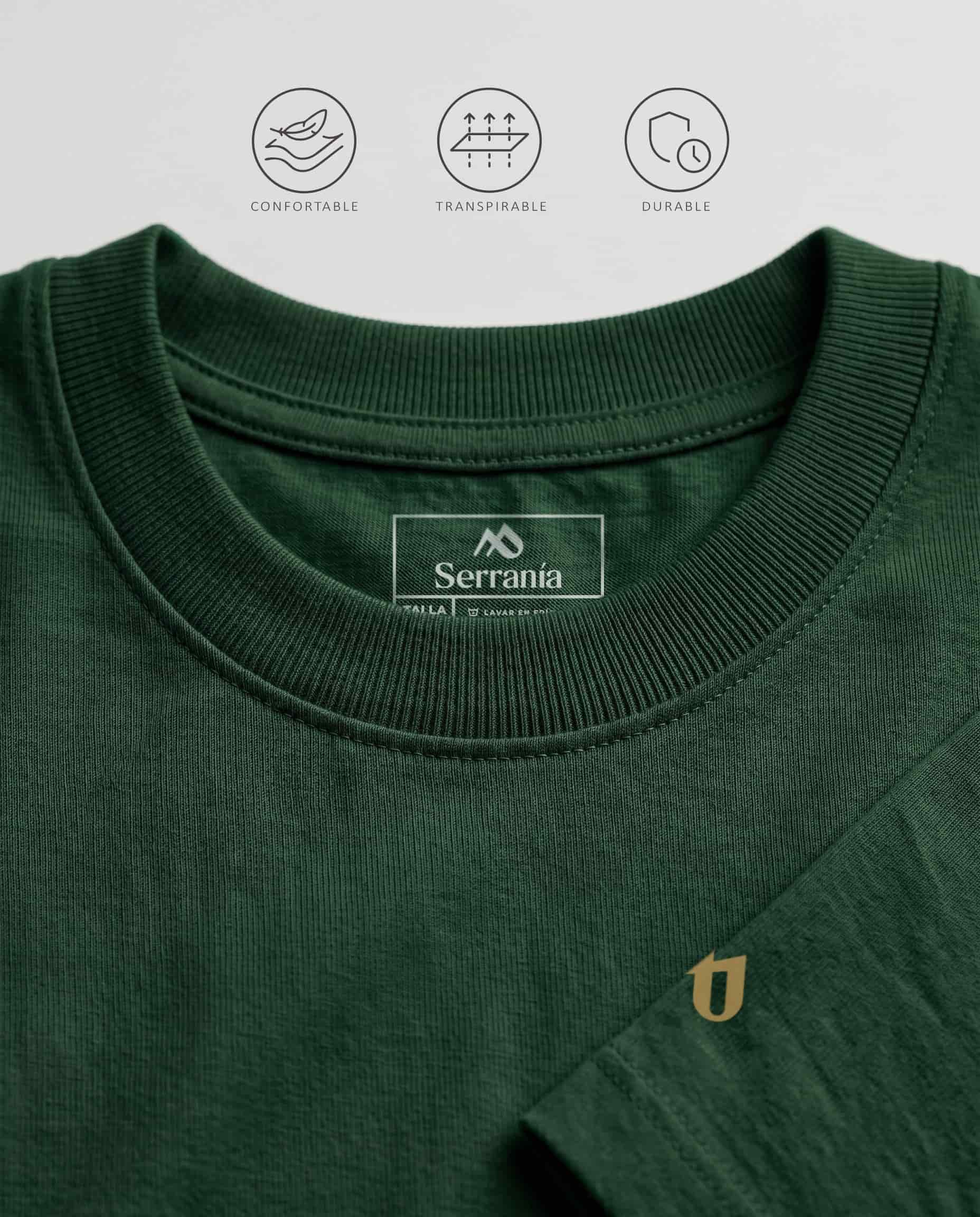 Camiseta Slim Fit Verde Pino - miniatura 3
