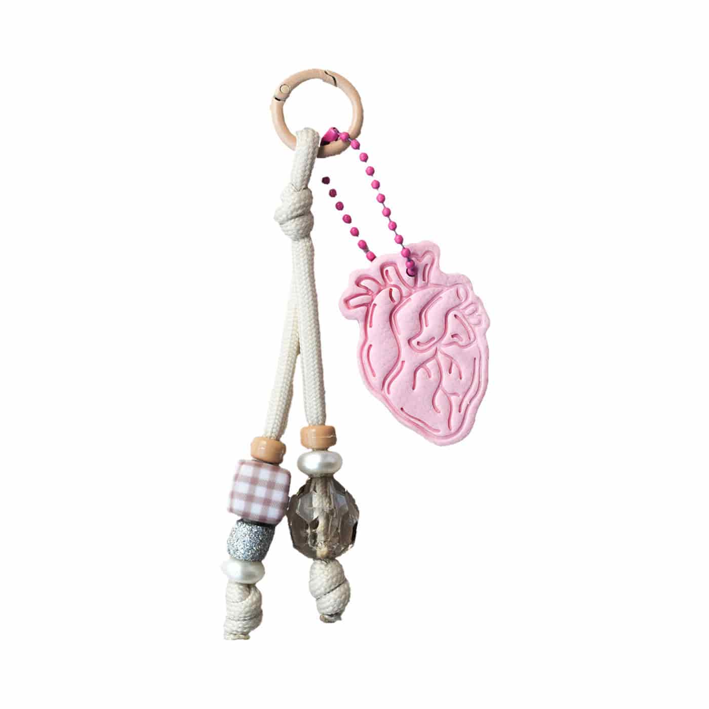 Charm Corazón anatómico Rose - miniatura 2