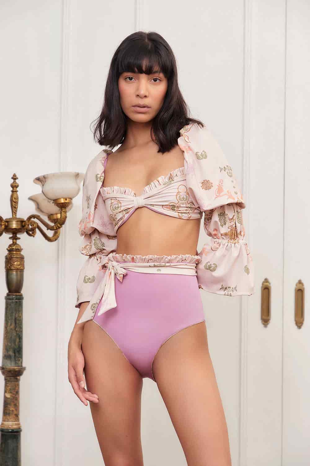 Flor de Madroño Bikini Top - miniatura 4