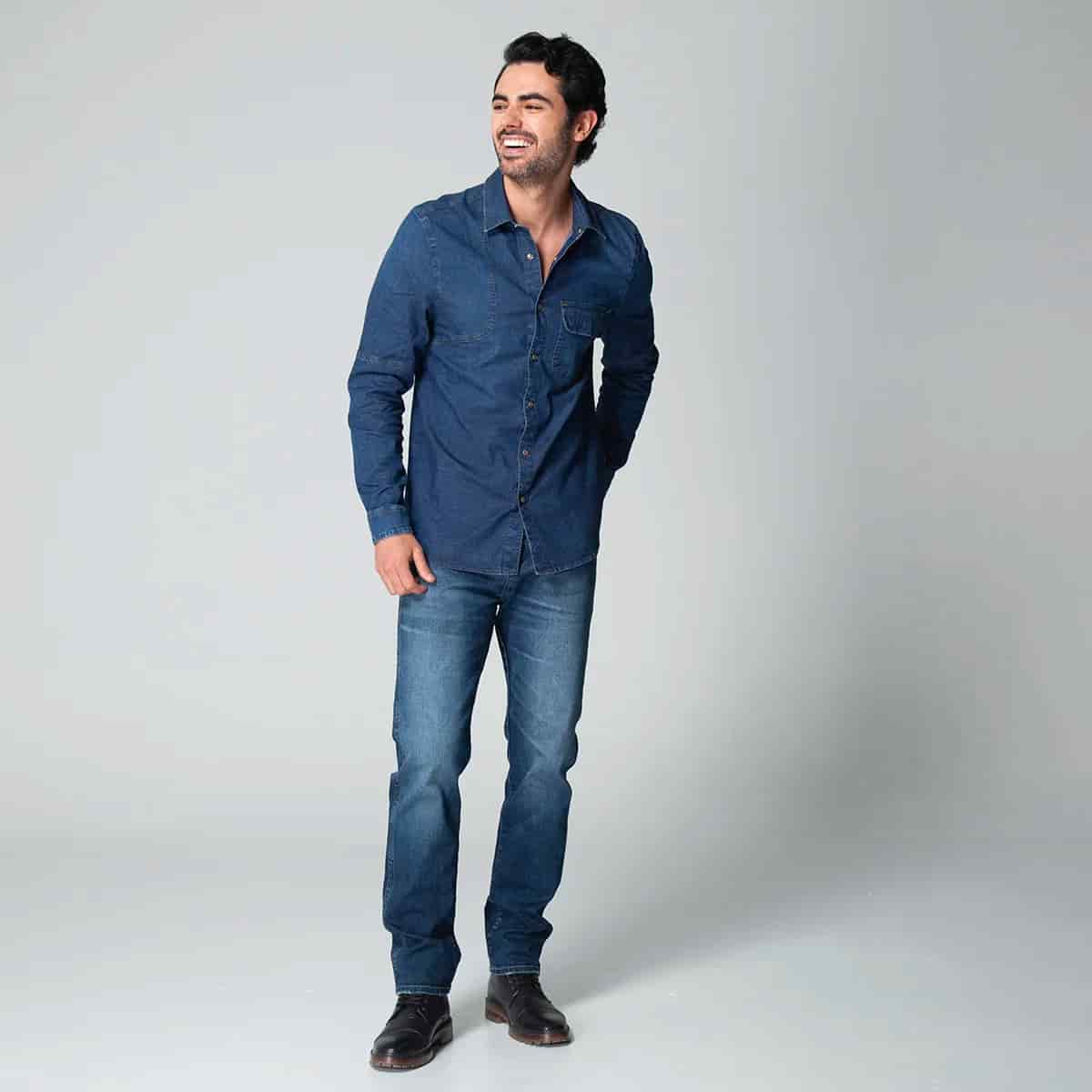 Camisa Denim Regular Dallas - miniatura 2
