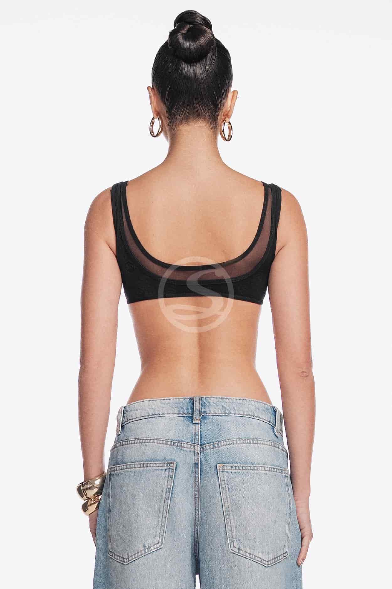 Bralette Flux Negro Santísimas Ref. S-695 - miniatura 2