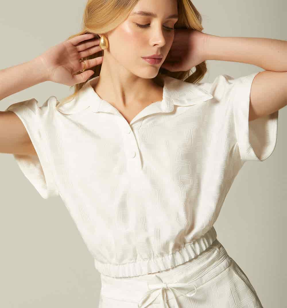 Blusa con elastico en cintura - miniatura 11