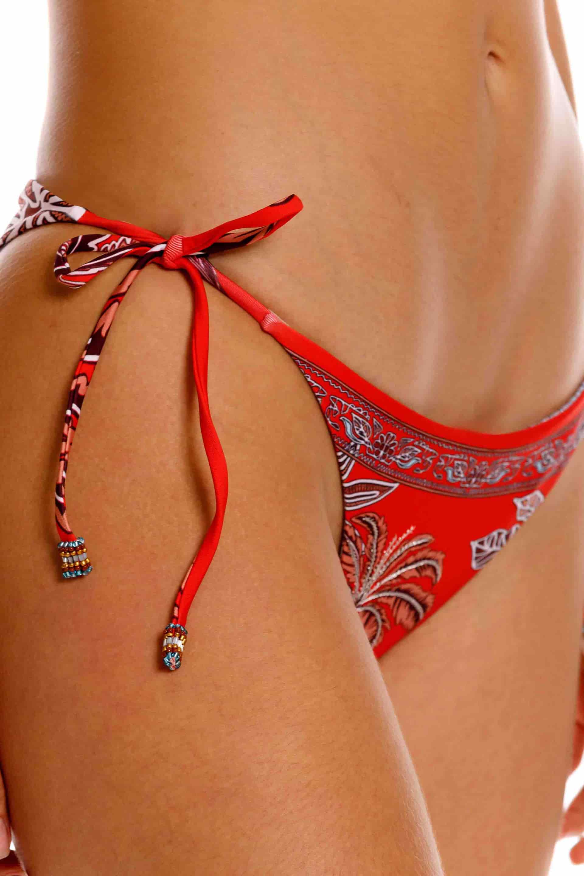 Panty Tiras de Bikini Maxipalms Rojo - miniatura 1
