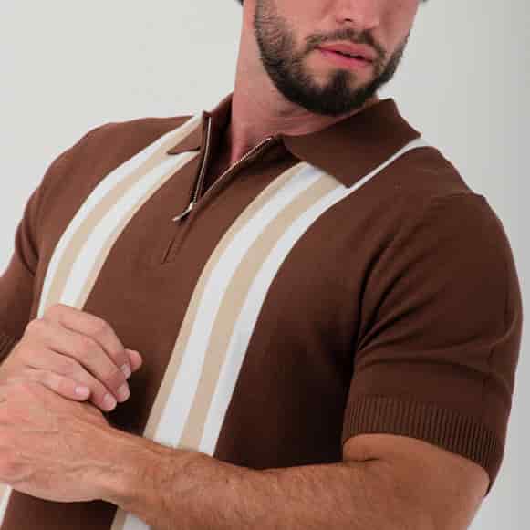 SUETER TIPO POLO MODA TEJIDO HOMBRE - miniatura 5