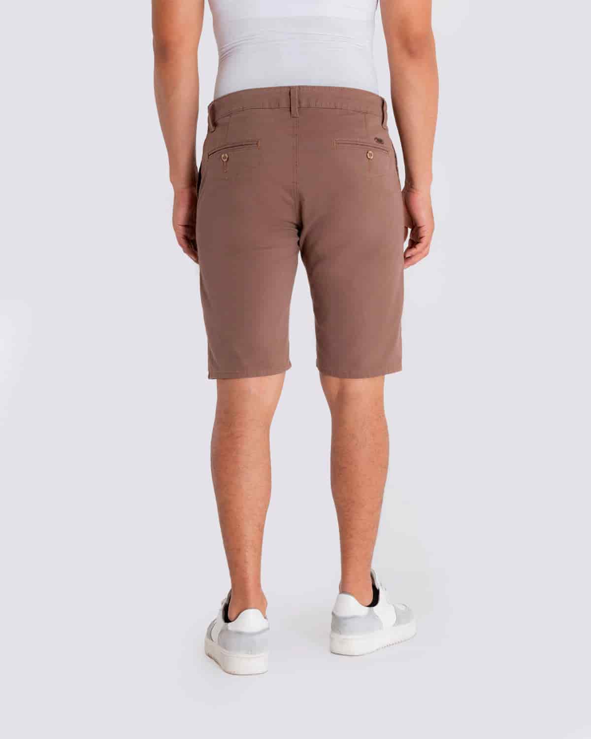 Bermuda slim cafe para hombre - miniatura 3