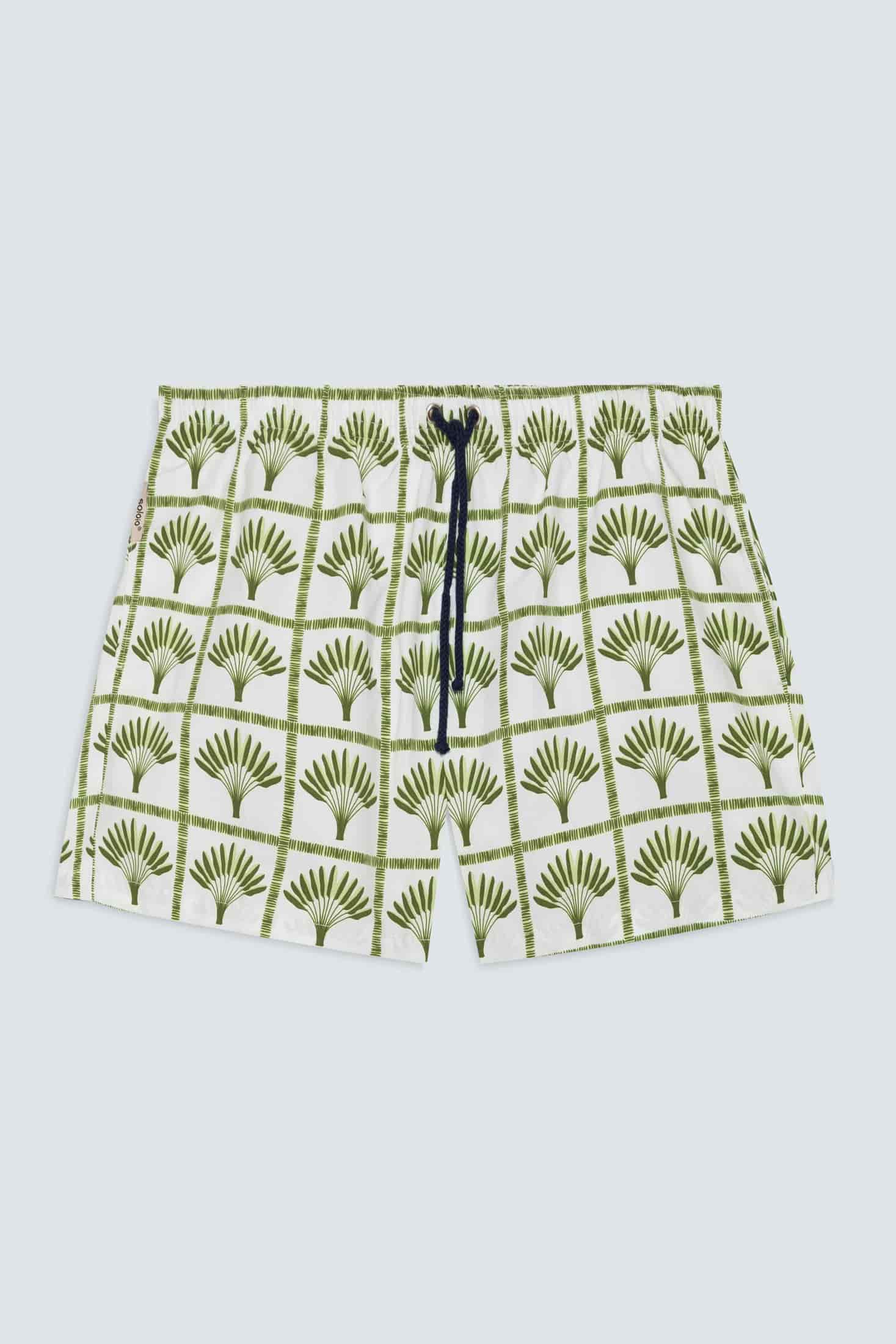 Men's green palmar swim trunk - miniatura 1