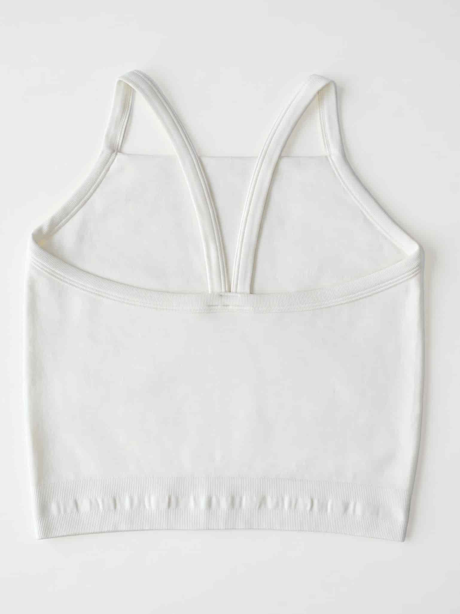 BOX SEAMLESS TANK TOP - IVORY - miniatura 6