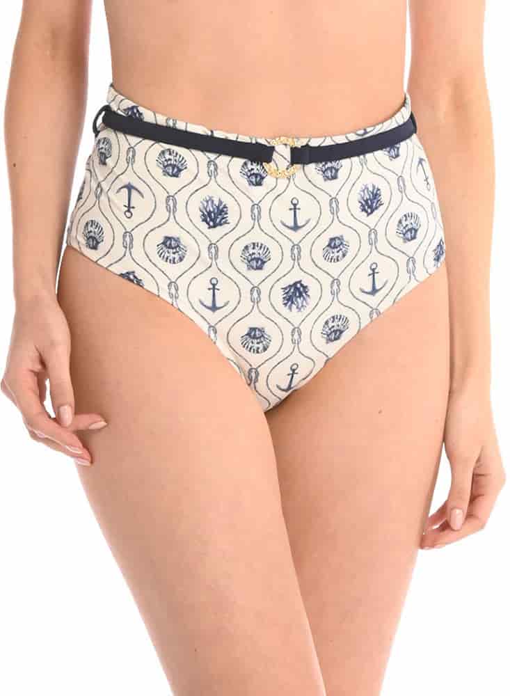 PANTY DE VESTIDO DE BAÑO CON CINTURÓN DECORATIVO - miniatura 1
