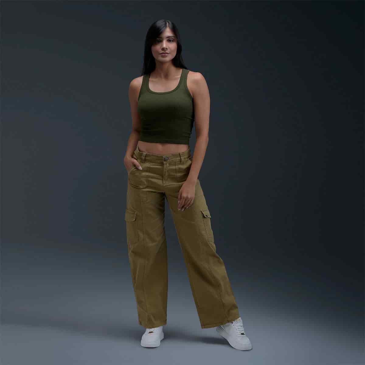 Jeans Beige Mujer - miniatura 4