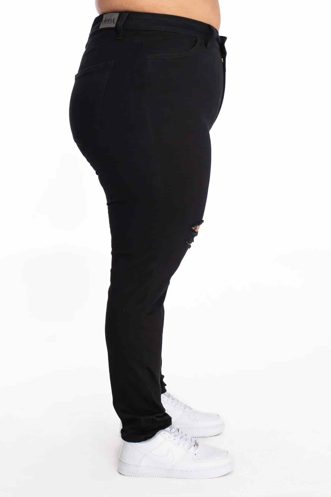 Jean Skinny Negro Rotos 409 - miniatura 12