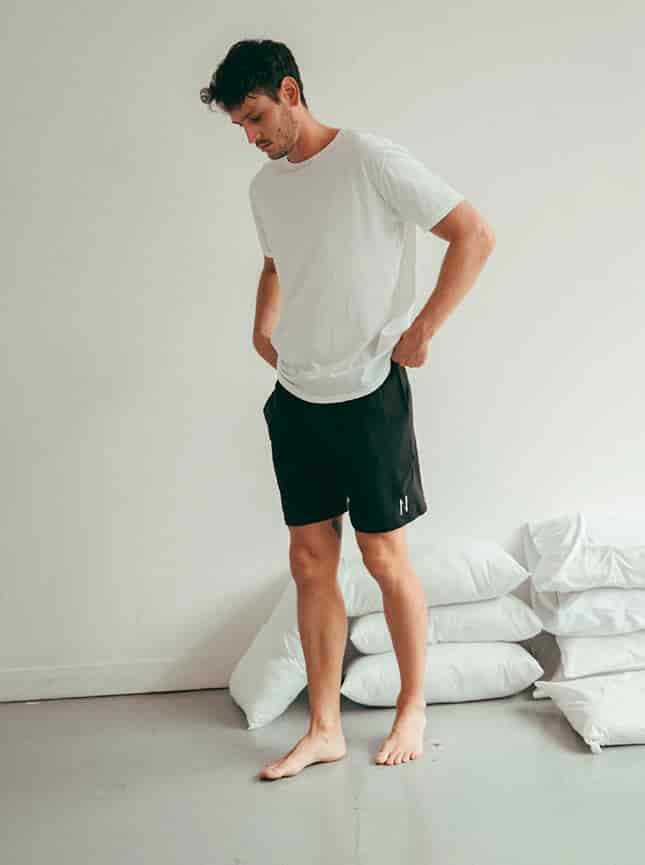 Pijama Pantaloneta Hombre Black - miniatura 1